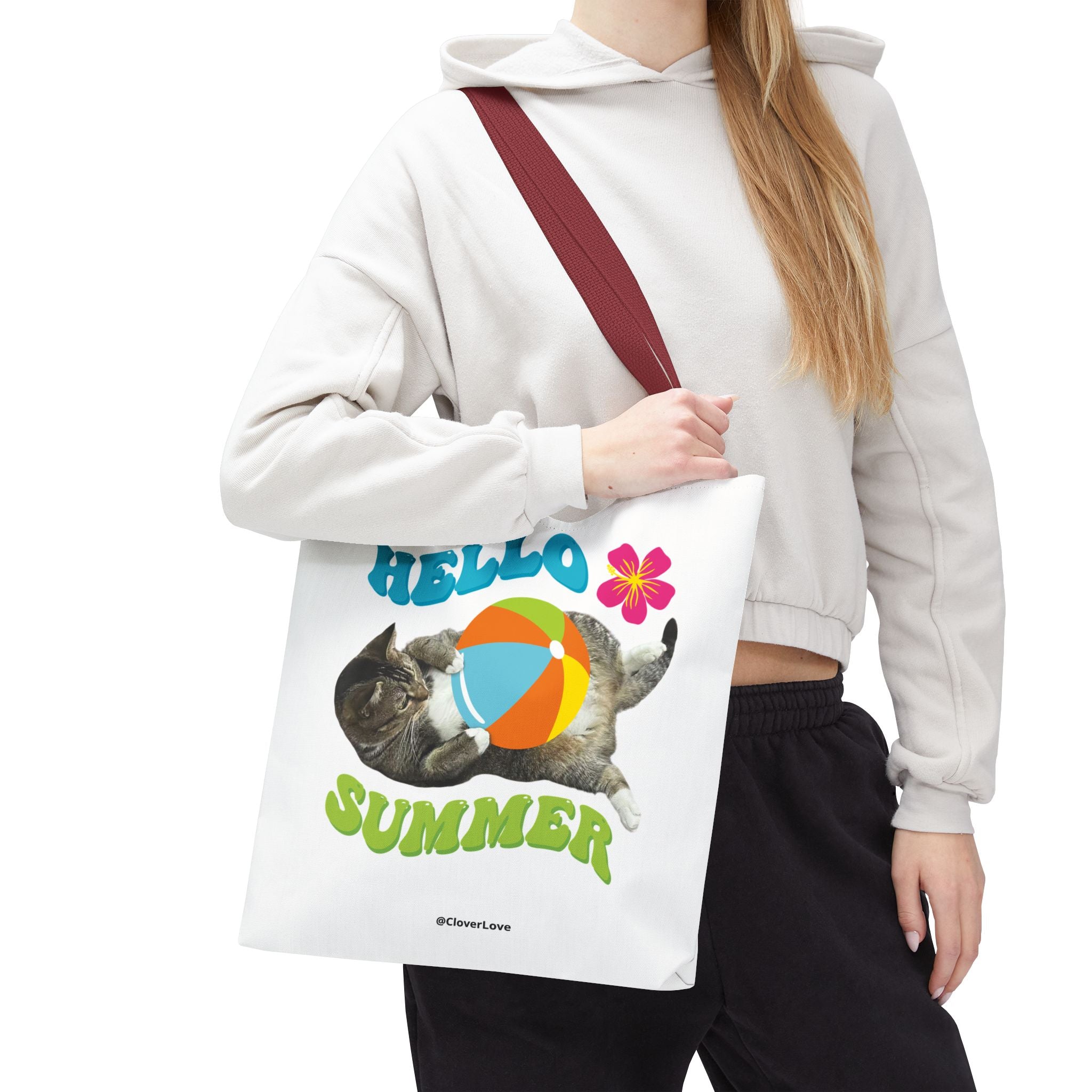 Custom Cat Tote Bag | Personalized Pet Photo Canvas Bag