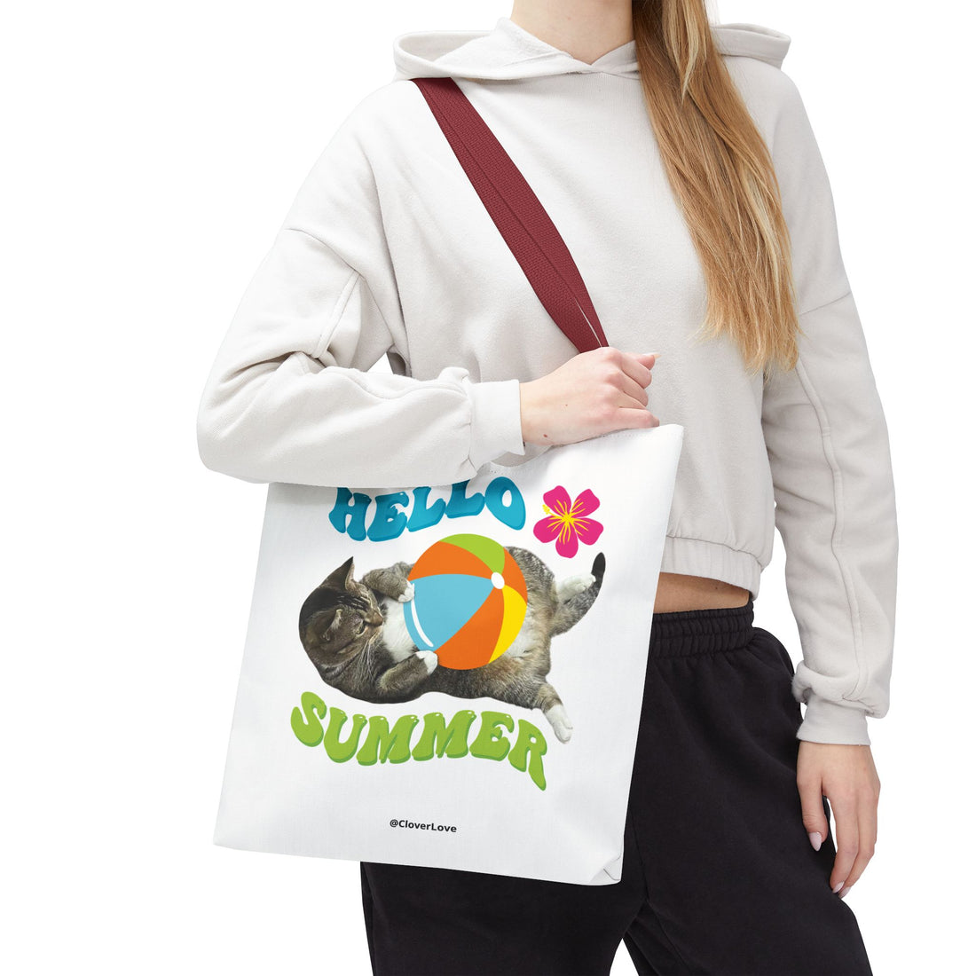 Custom Cat Tote Bag | Personalized Pet Photo Canvas Bag