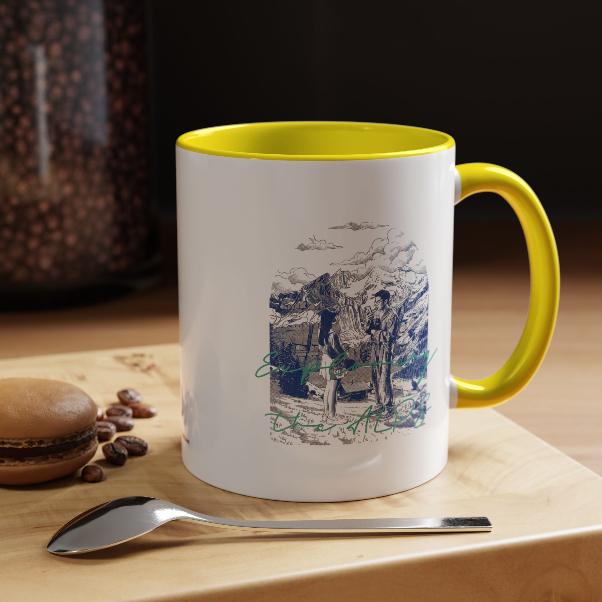 Reisebecher „Entdecke die Alpen“ – Bergabenteuer-Kaffeetasse