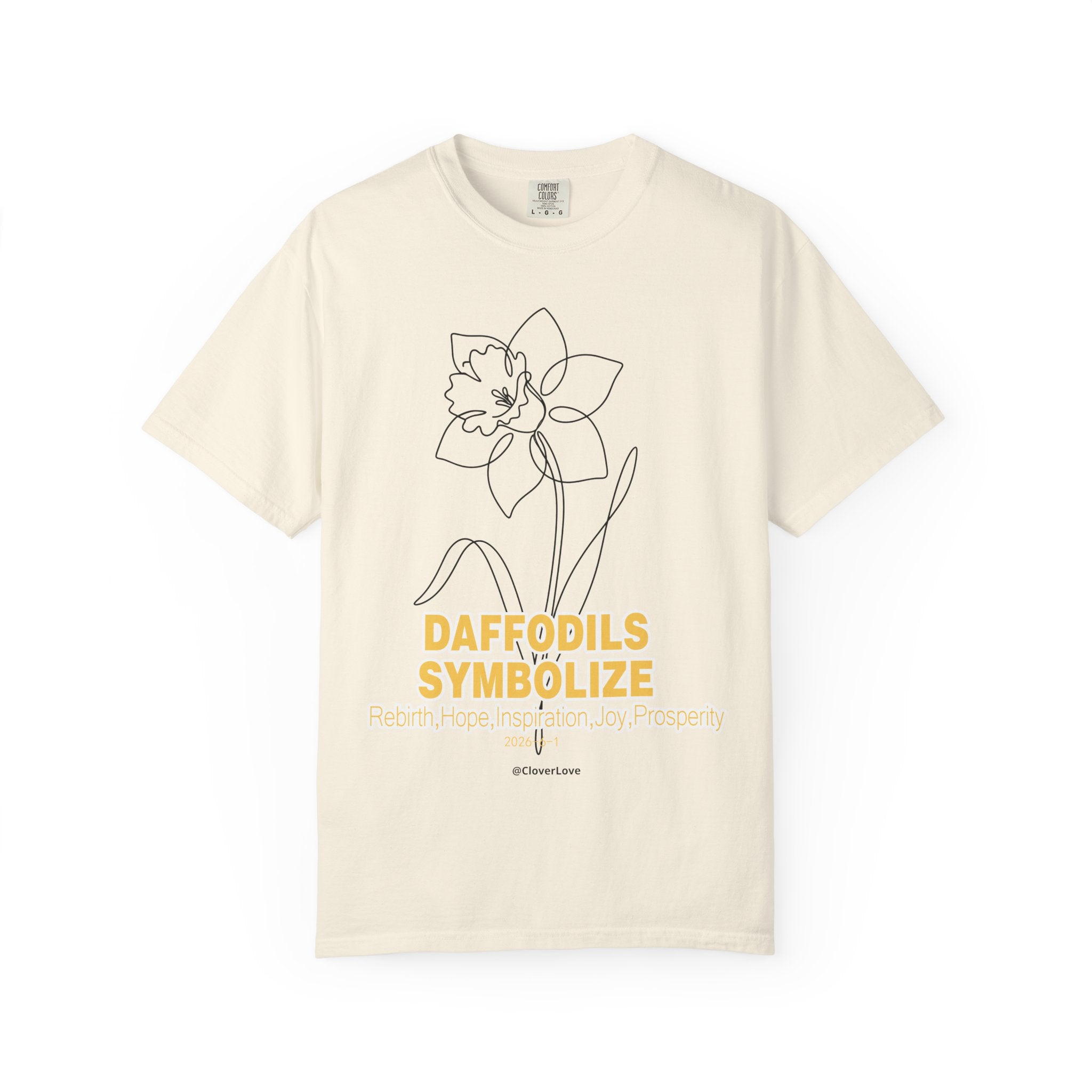 Daffodil Flower T-Shirt - Botanical Graphic Shirt for Flower Lovers