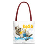 Funny Cat Tote Bag | Custom Pet Photo Personalized Canvas Bag