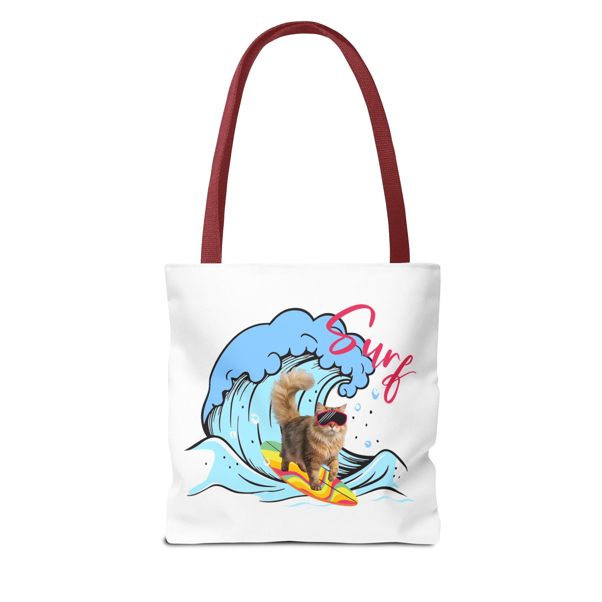 Funny Cat Tote Bag | Custom Pet Photo Shark Summer Bag