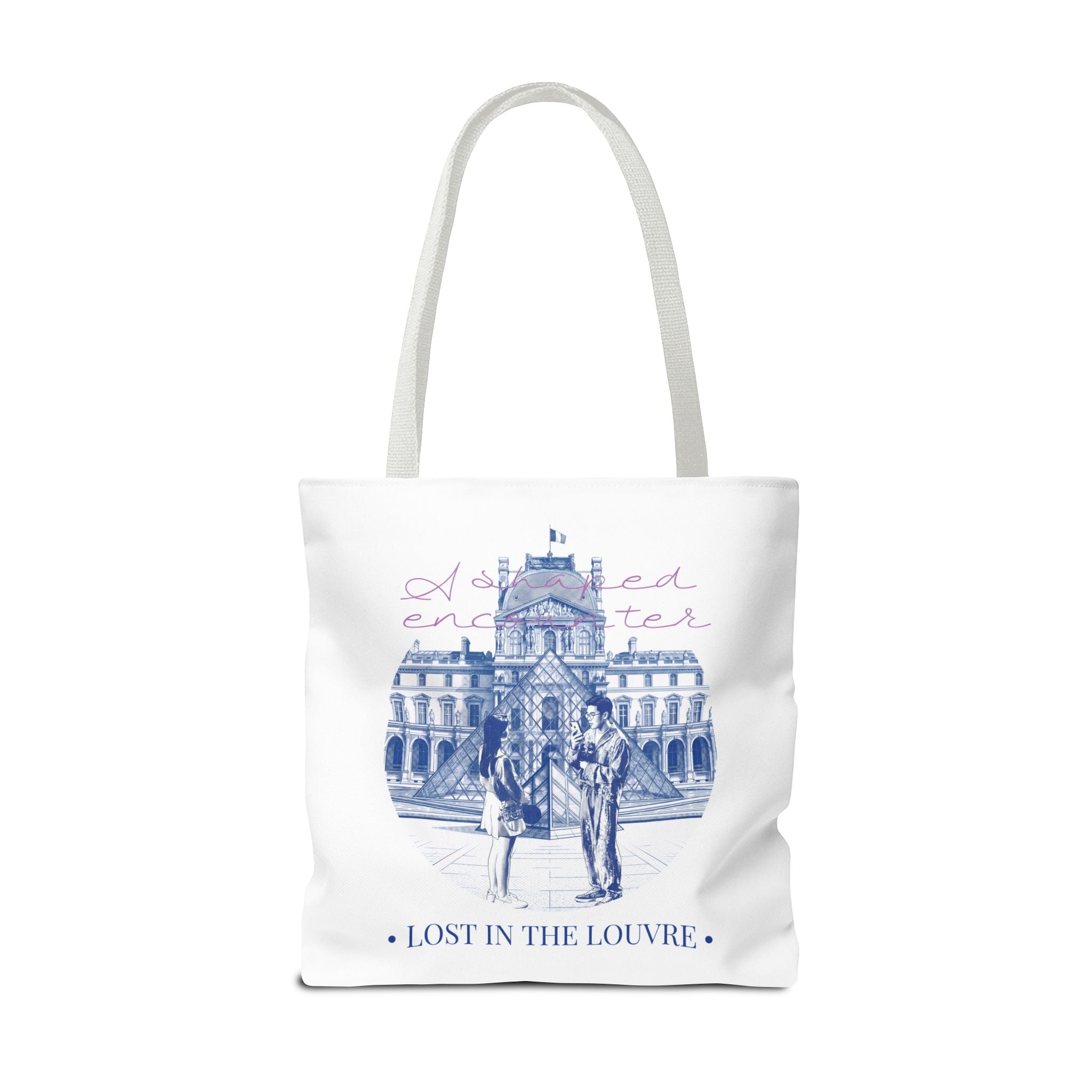 Louvre Paris Tote Bag | Vintage Museum Travel Canvas Bag