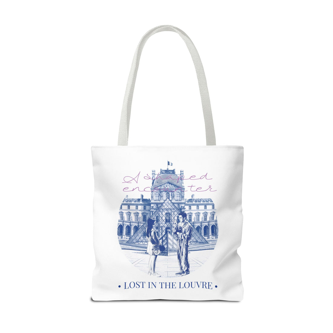 Louvre Paris Tote Bag | Vintage Museum Travel Canvas Bag