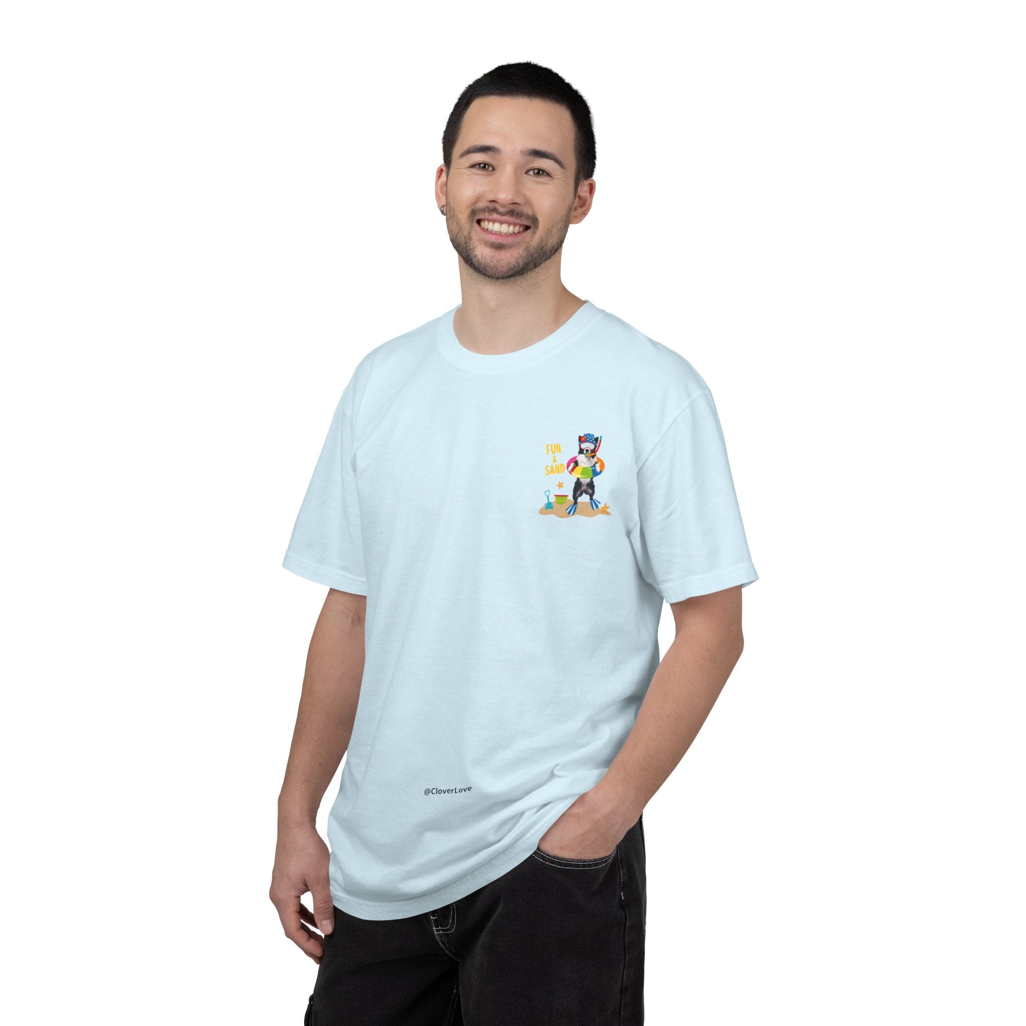 Custom Dog Summer T-Shirt - Funny Beach Diving Dog Tee, Dog Lover Gift