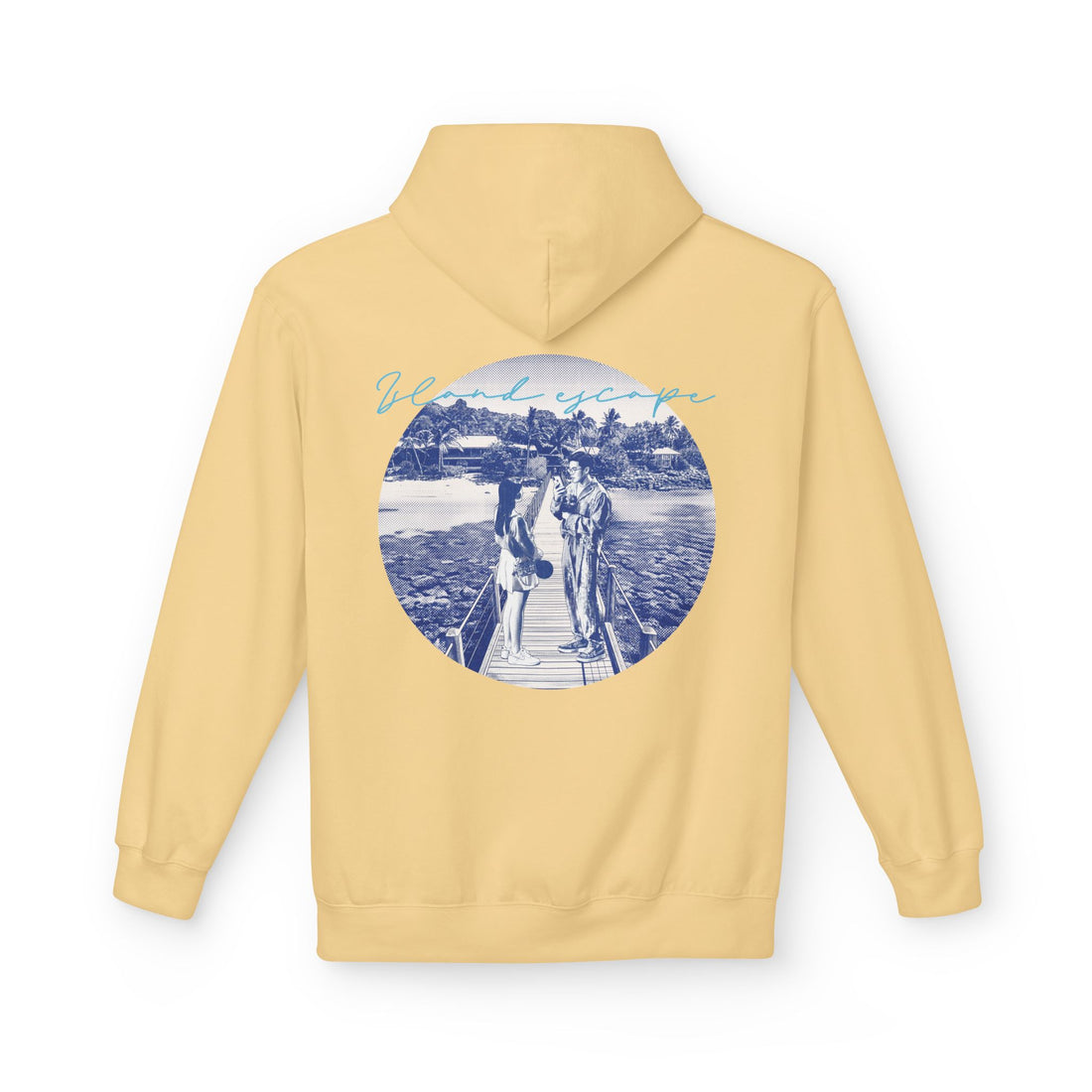Tropical Vacation Hoodie | Romantic Beach Travel Graphic Sweatshirt