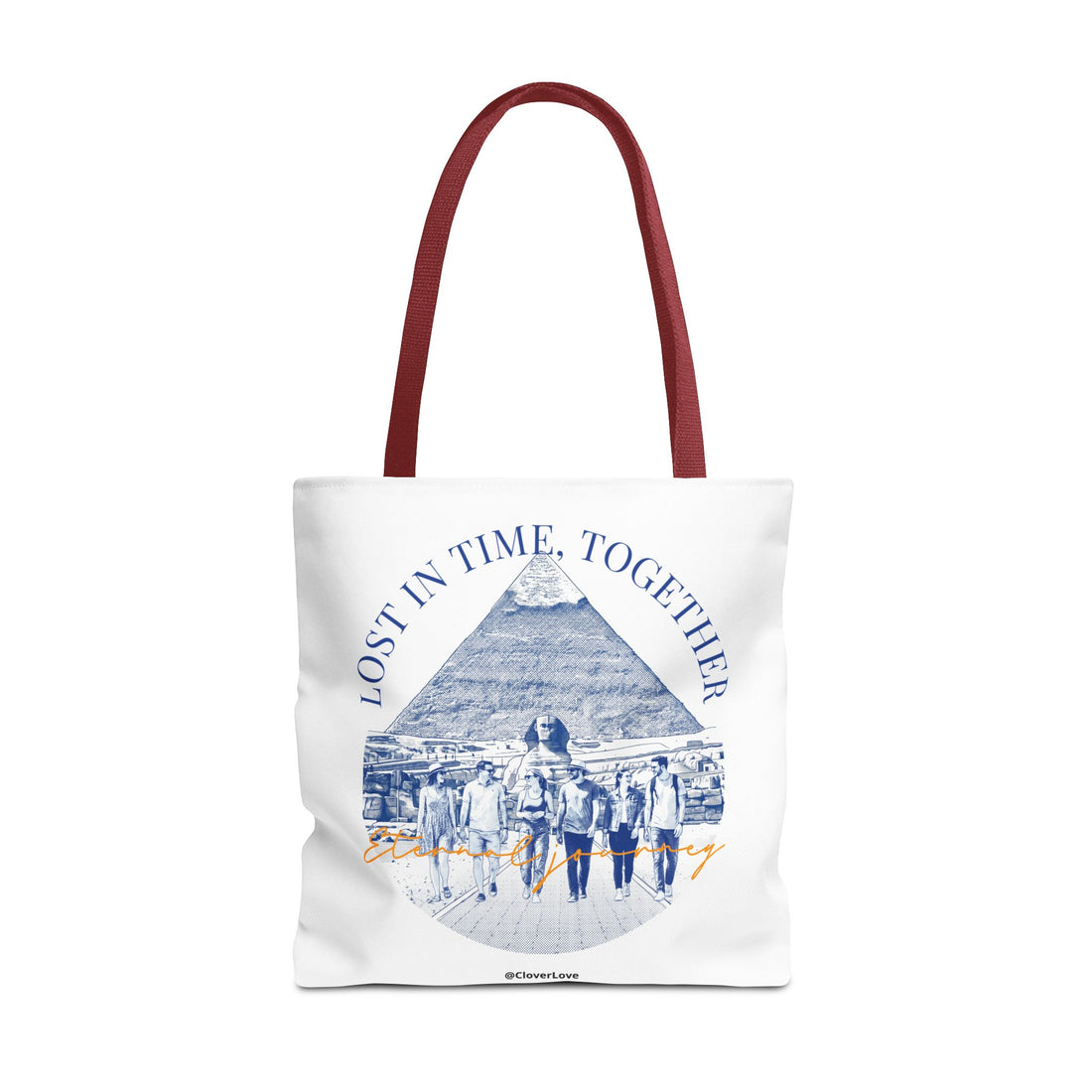Egypt Pyramid Tote Bag | Vintage Travel Explorer Canvas Bag