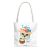 Summer Cat Tote Bag | Personalized Pet Photo Canvas Bag