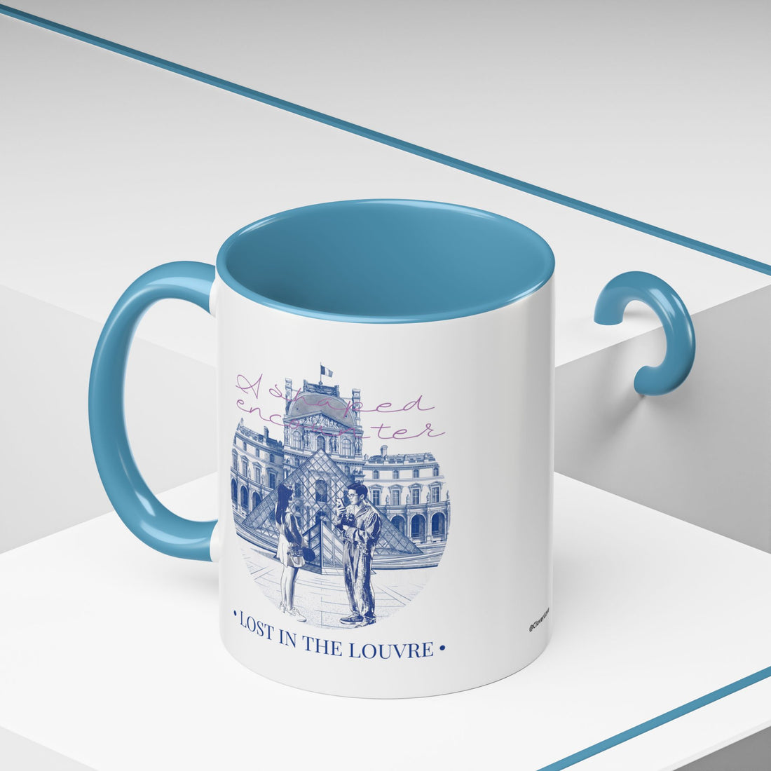 Louvre Paris Travel Mug - Art Museum Coffee Cup for Travelers