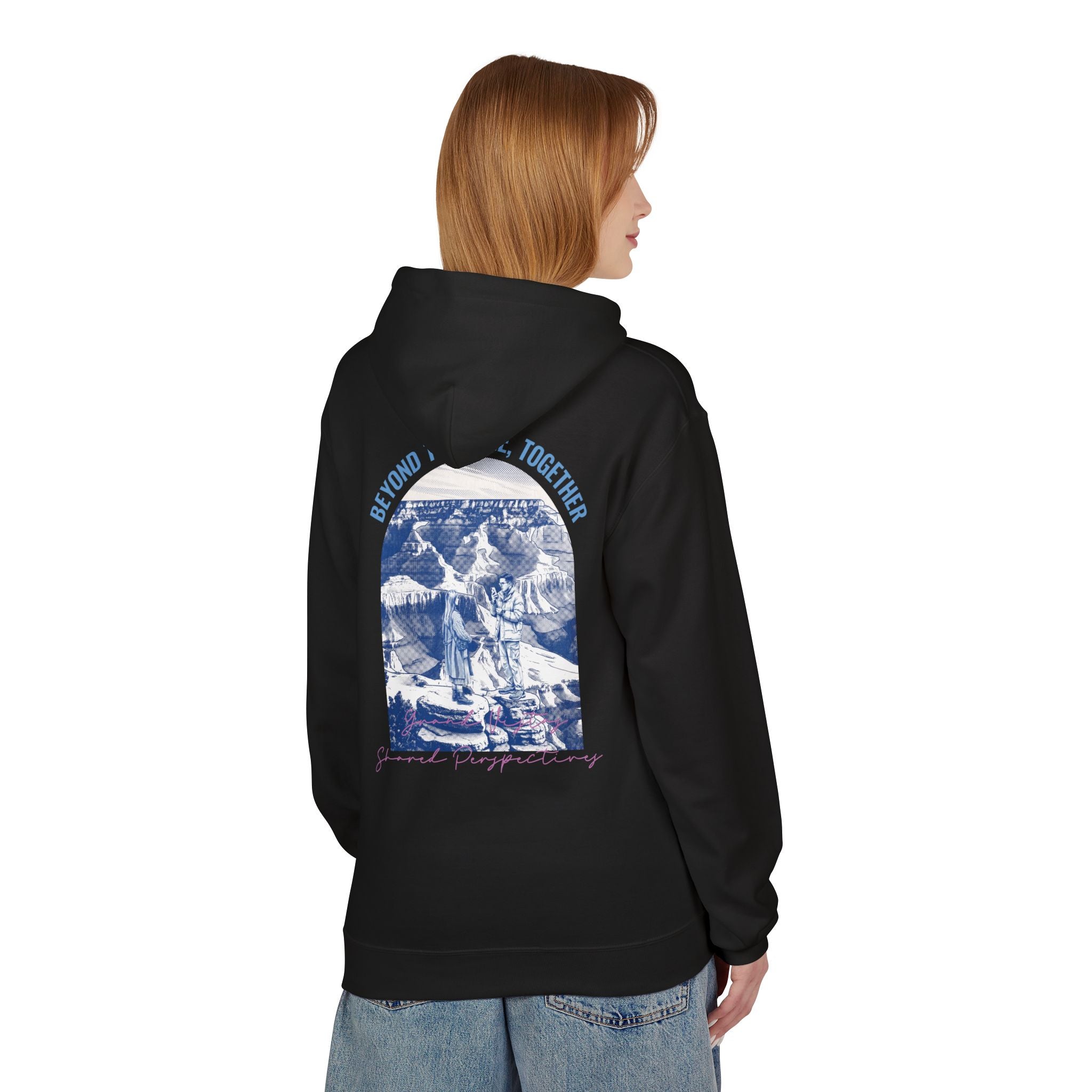 Beyond The Horizon Custom Travel Hoodie, Scenic Landmark Couple Gift