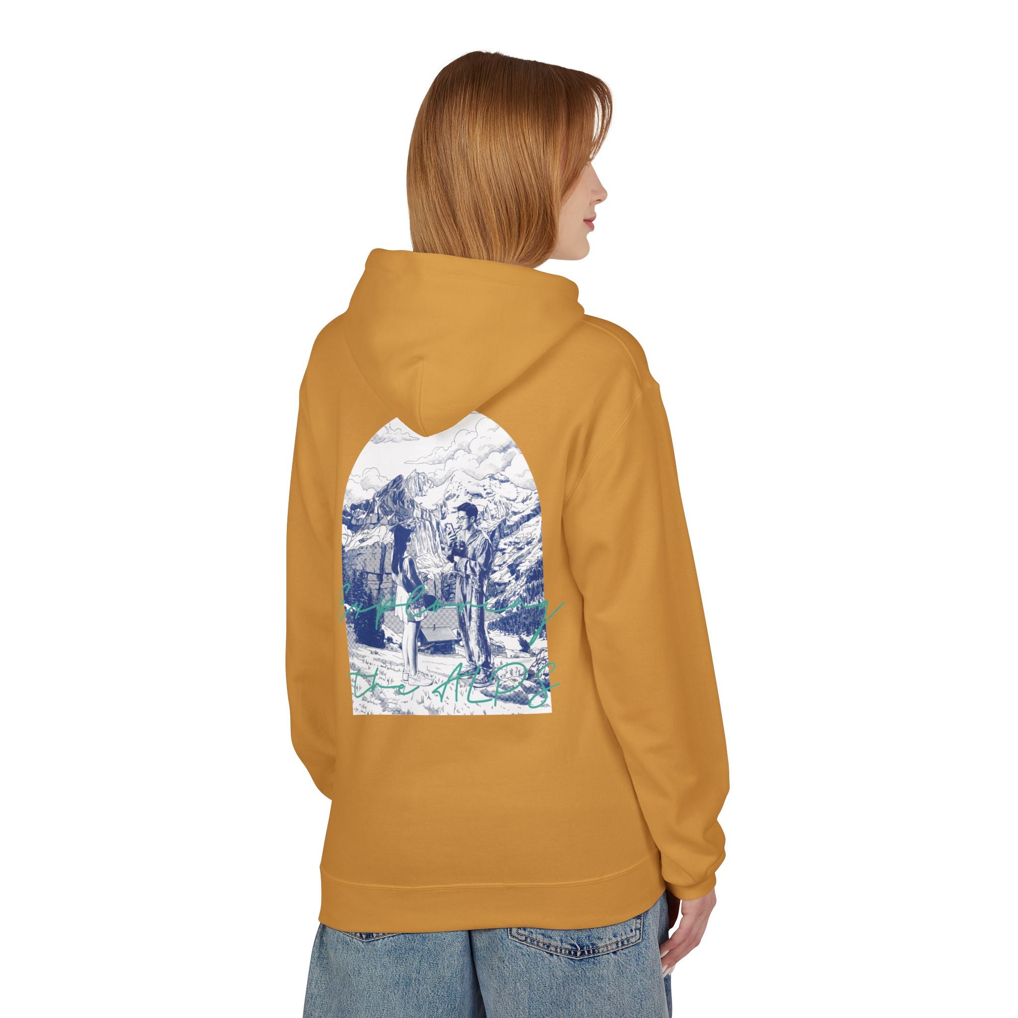 Mountain Travel Hoodie | Adventure Landscape Graphic Pullover