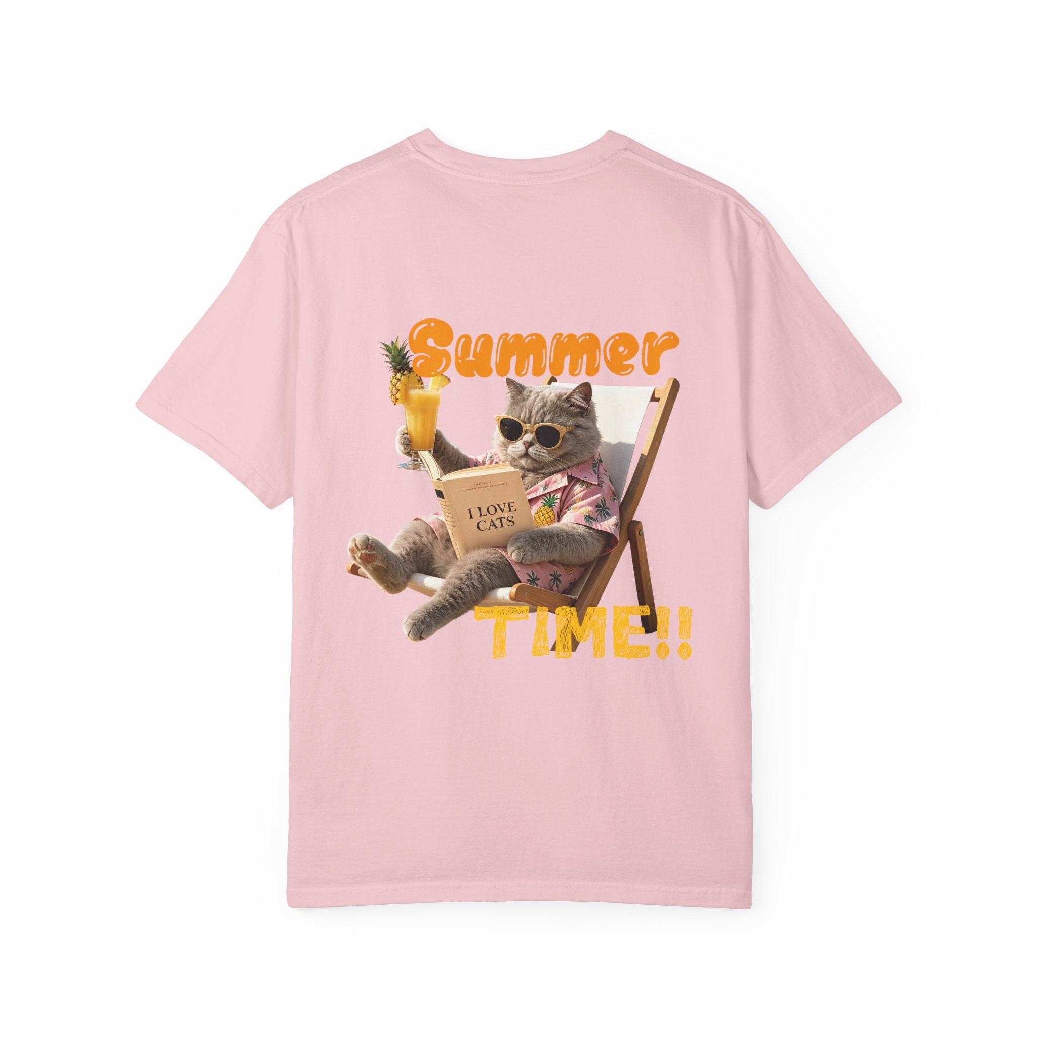 Custom Cat Summer T-Shirt - Funny Vacation Cat Tee, Pet Lover Gift