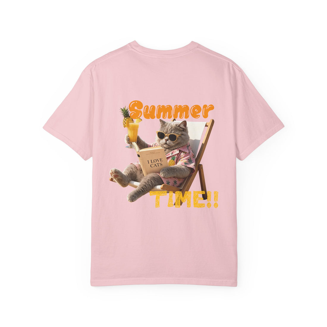 Custom Cat Summer T-Shirt - Funny Vacation Cat Tee, Pet Lover Gift