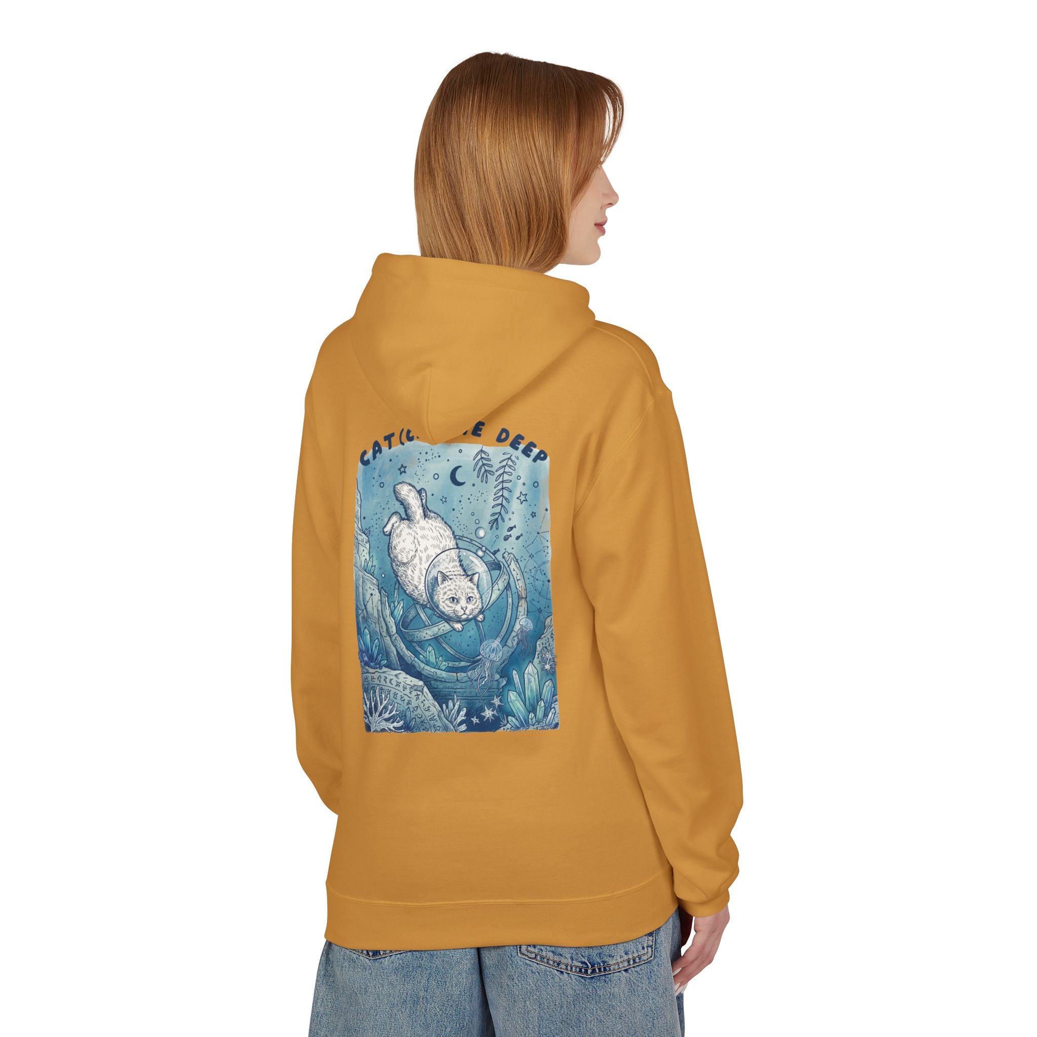 Cat Deep Sea Adventure Hoodie | Vintage Ocean Explorer Graphic Sweatshirt