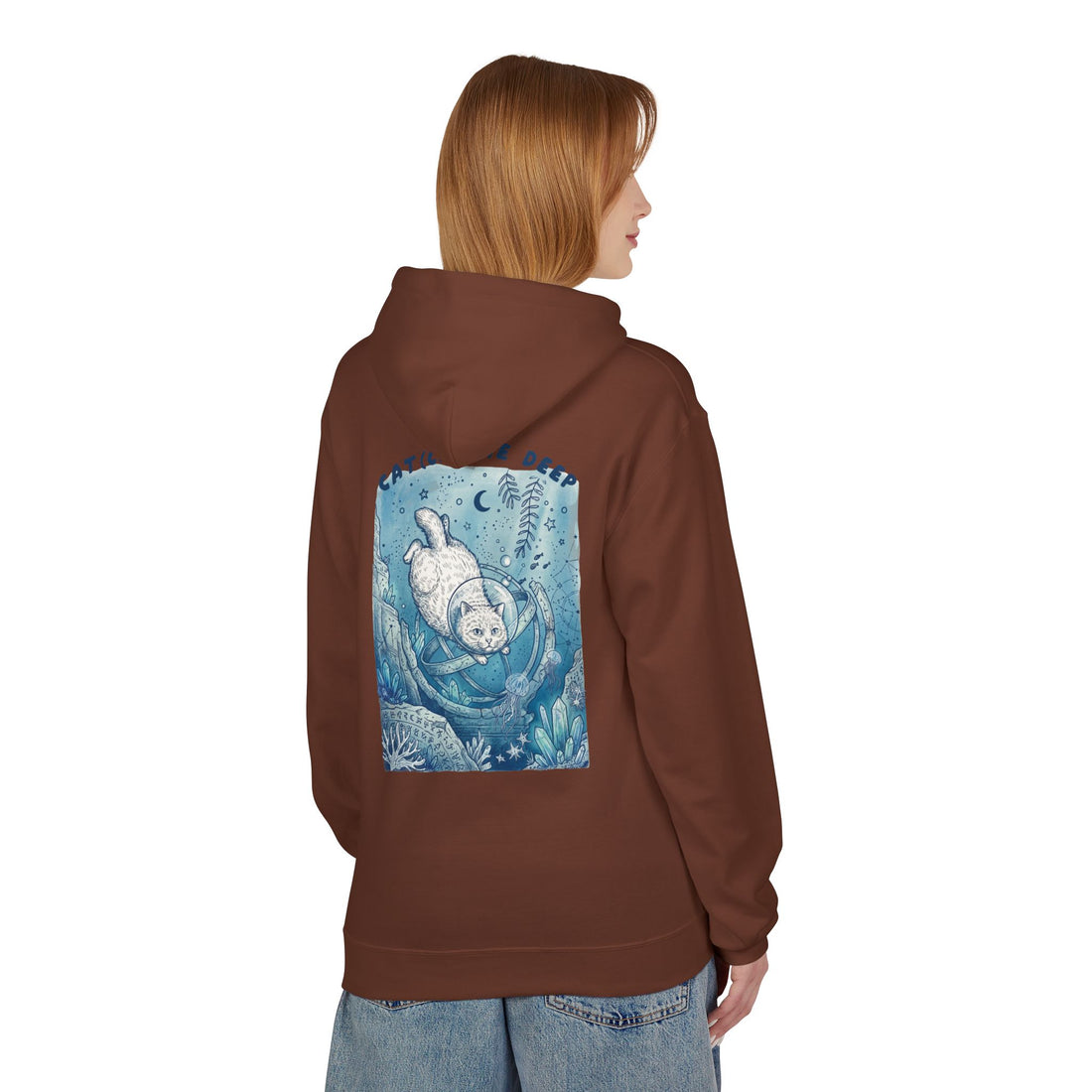 Cat Deep Sea Adventure Hoodie | Vintage Ocean Explorer Graphic Sweatshirt