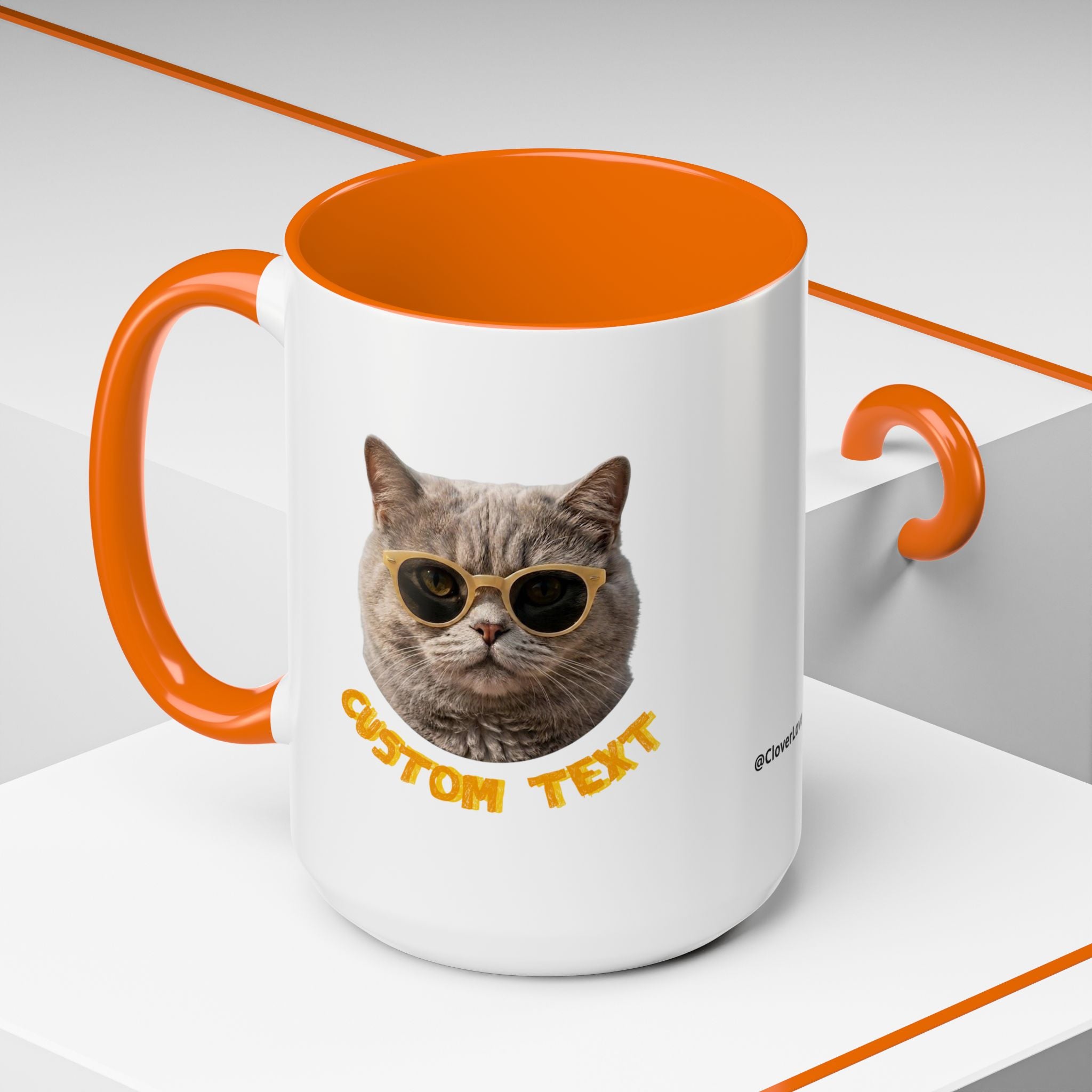 Funny Cat Summer Mug - Cute Beach Coffee Cup for Cat Lovers