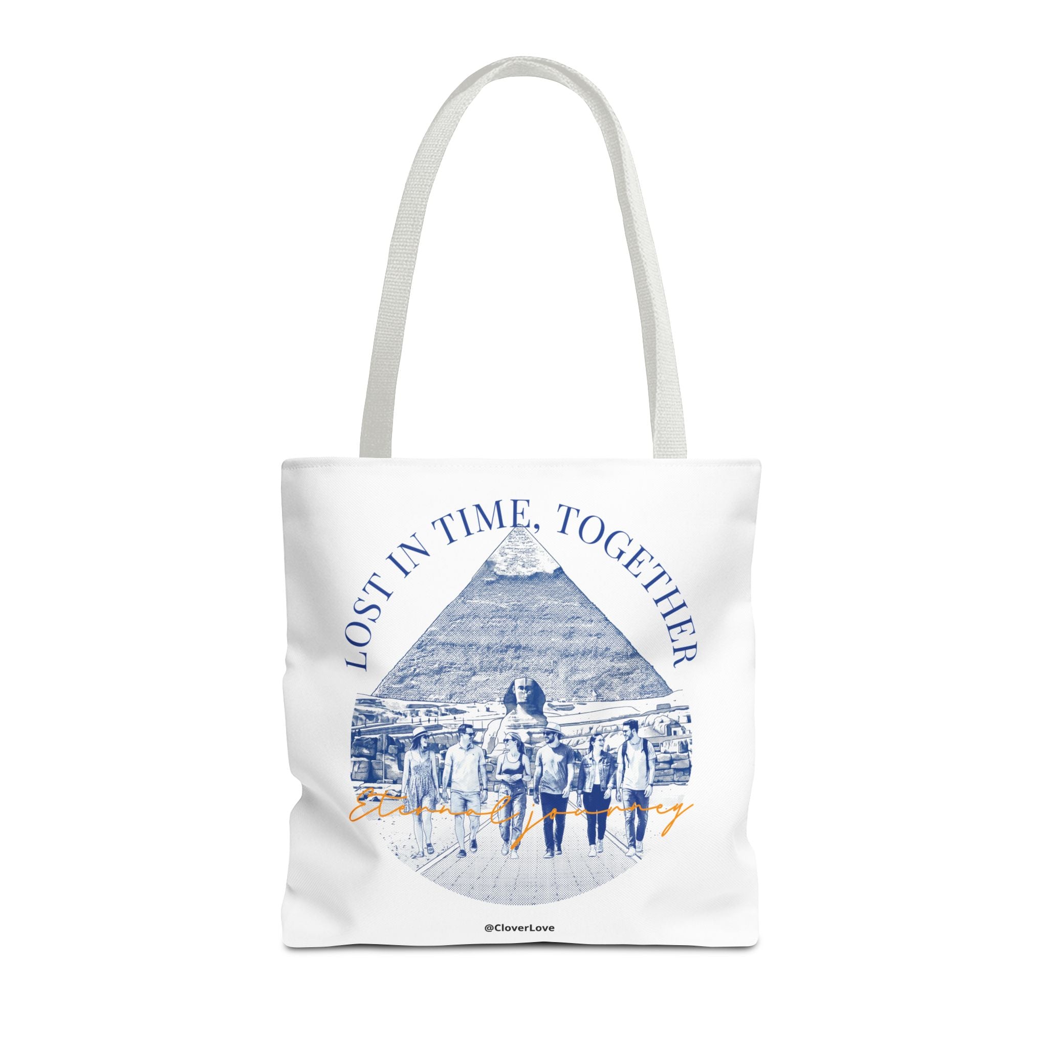 Egypt Pyramid Tote Bag | Vintage Travel Explorer Canvas Bag