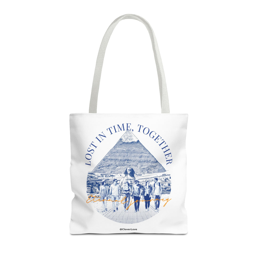 Egypt Pyramid Tote Bag | Vintage Travel Explorer Canvas Bag