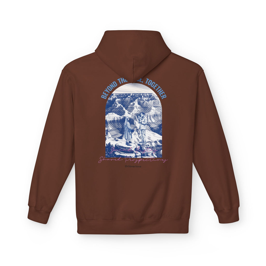 Beyond The Horizon Personalisierter Reise-Hoodie, Landschaftswahrzeichen Paar Geschenk