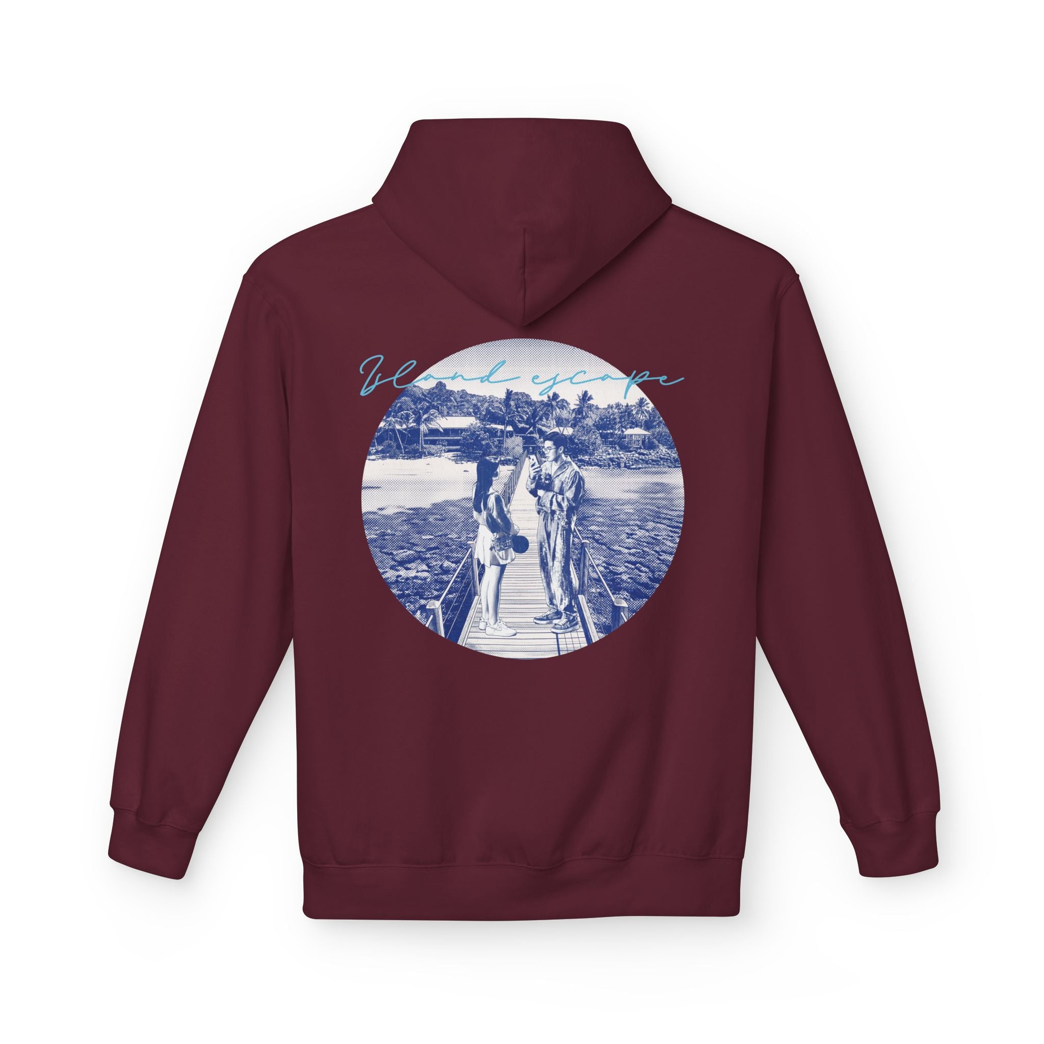 Tropical Vacation Hoodie | Romantic Beach Travel Graphic Sweatshirt