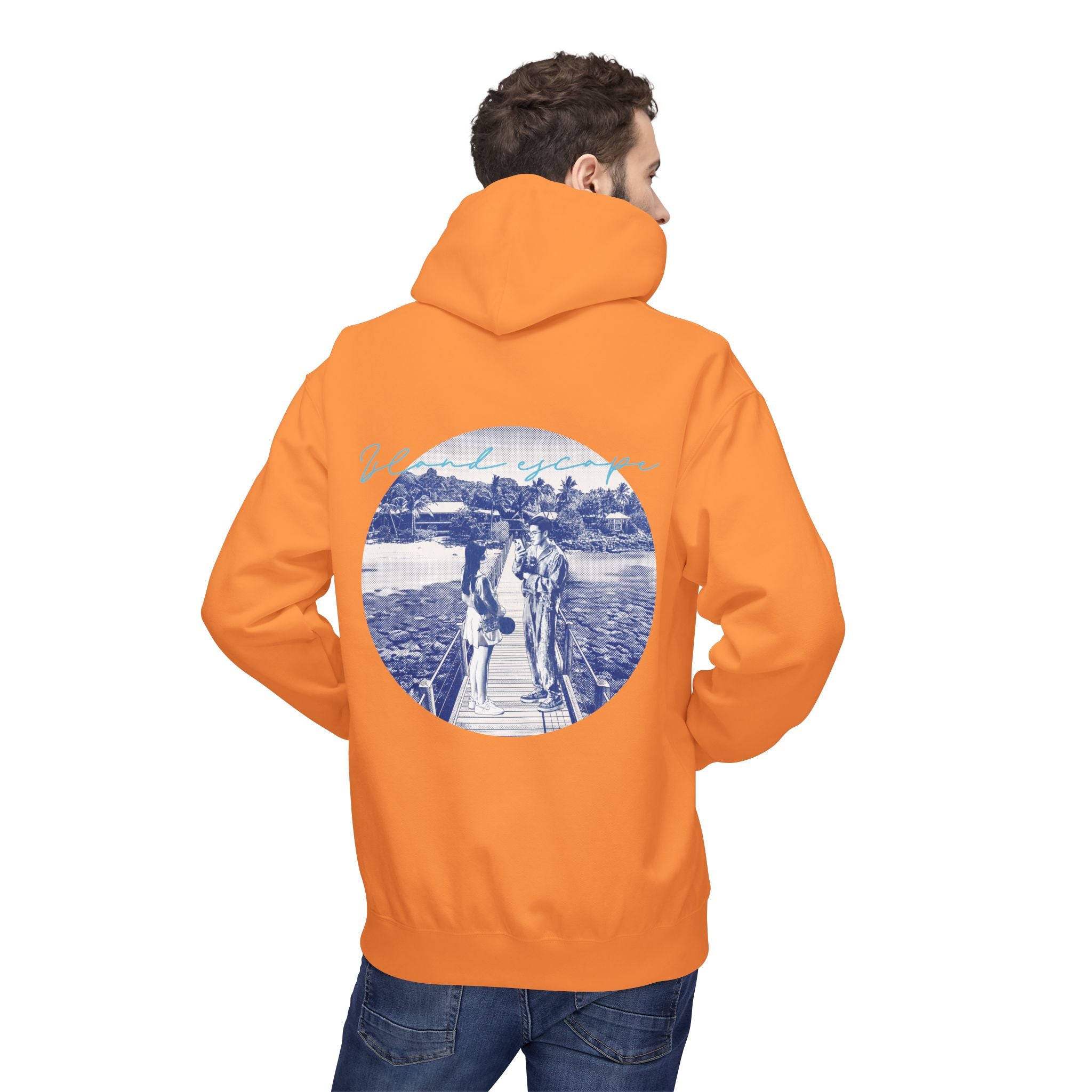 Tropical Vacation Hoodie | Romantic Beach Travel Graphic Sweatshirt