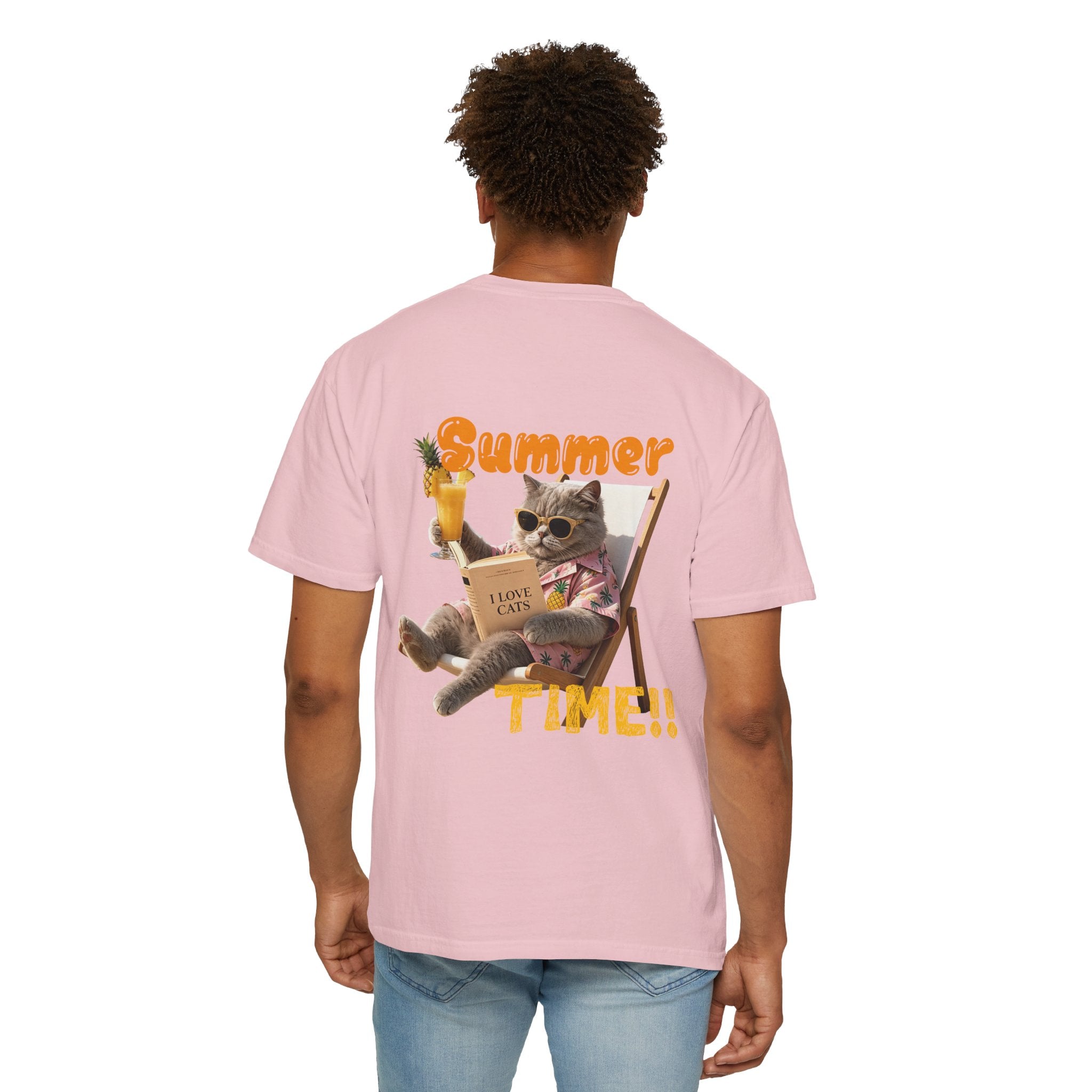 Custom Cat Summer T-Shirt - Funny Vacation Cat Tee, Pet Lover Gift