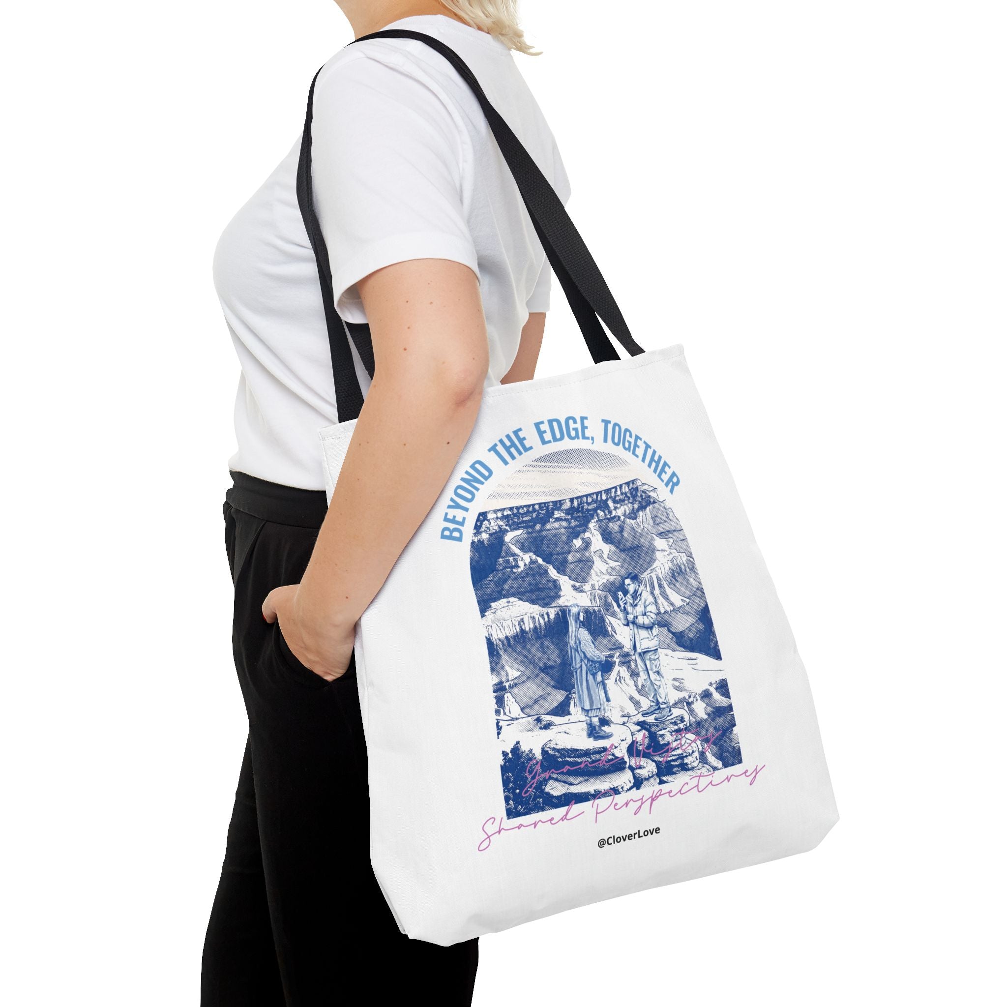 Beyond The Edge Travel Tote Bag | Grand Canyon Adventure Canvas Tote Bag for Travel Lovers