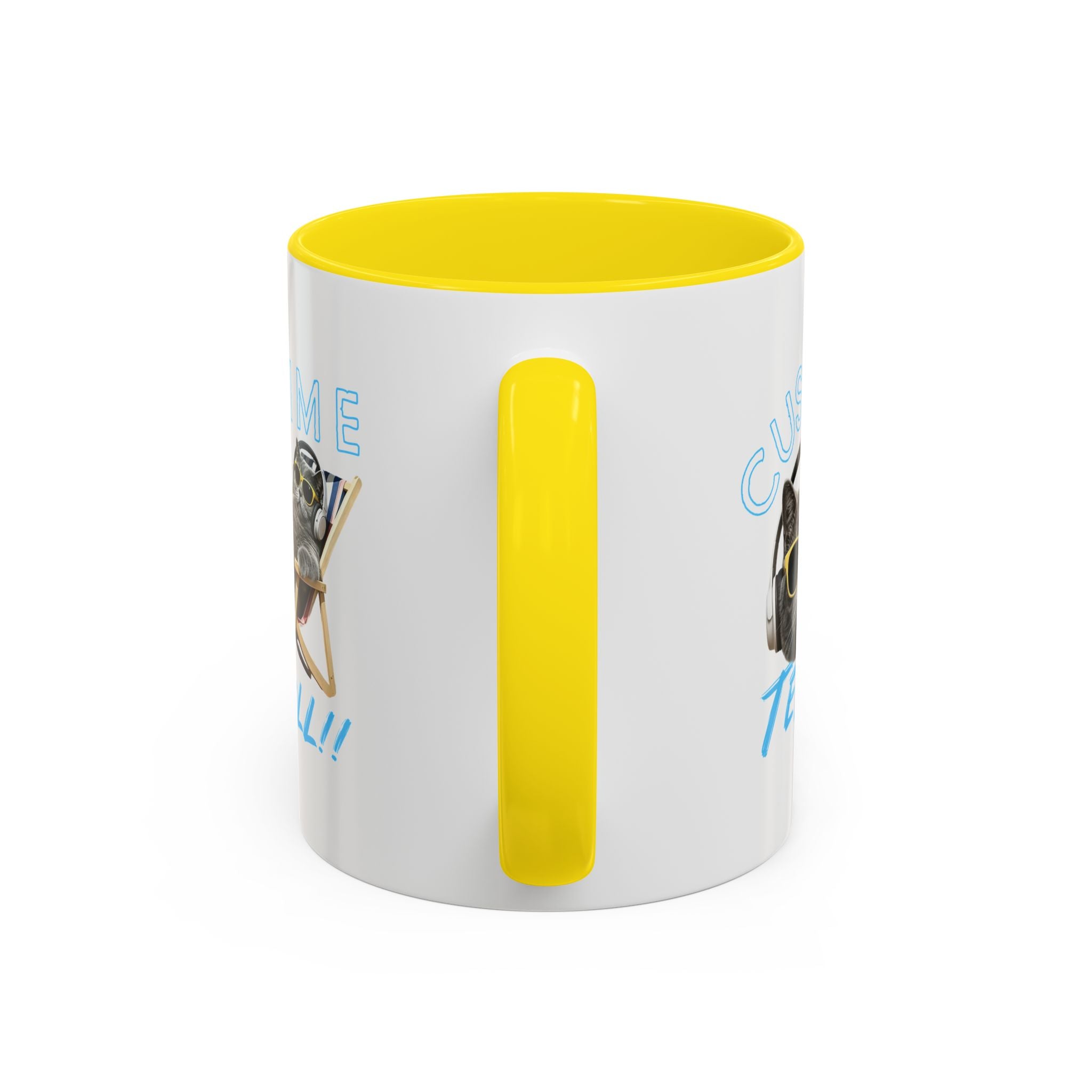 Chill Cat Summer Mug | Personalized Cat Photo Coffee Cup With Custom Text