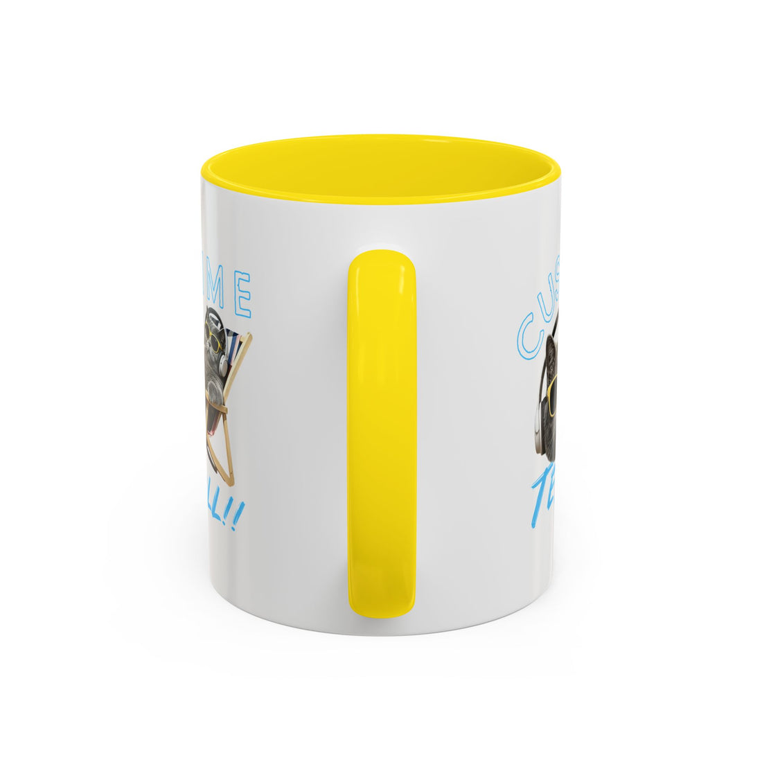 Chill Cat Summer Mug | Personalized Cat Photo Coffee Cup With Custom Text