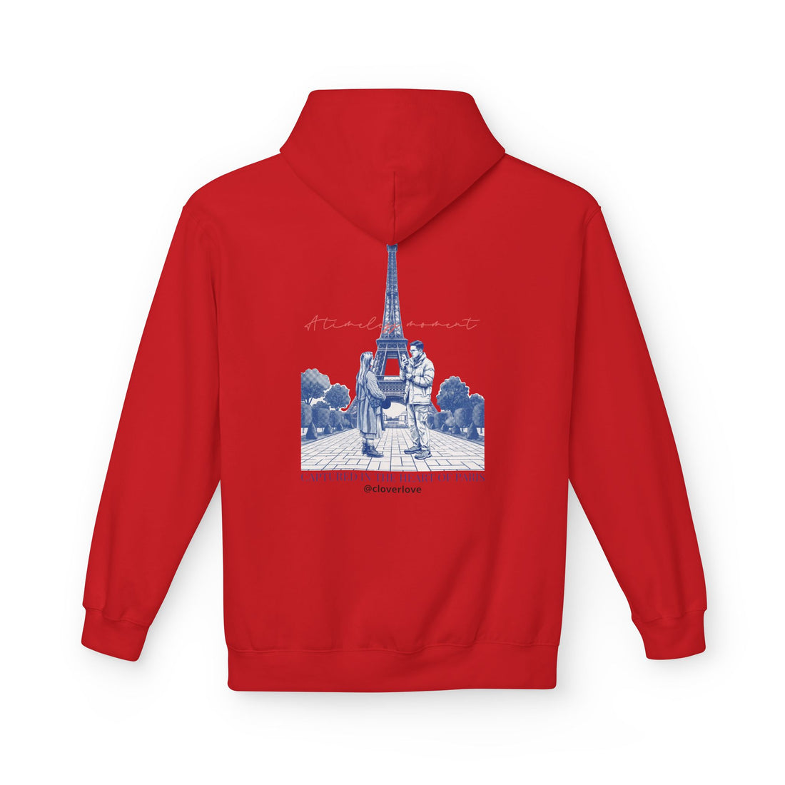 Paris Eiffelturm Hoodie | Romantisches Reise-Grafik-Sweatshirt