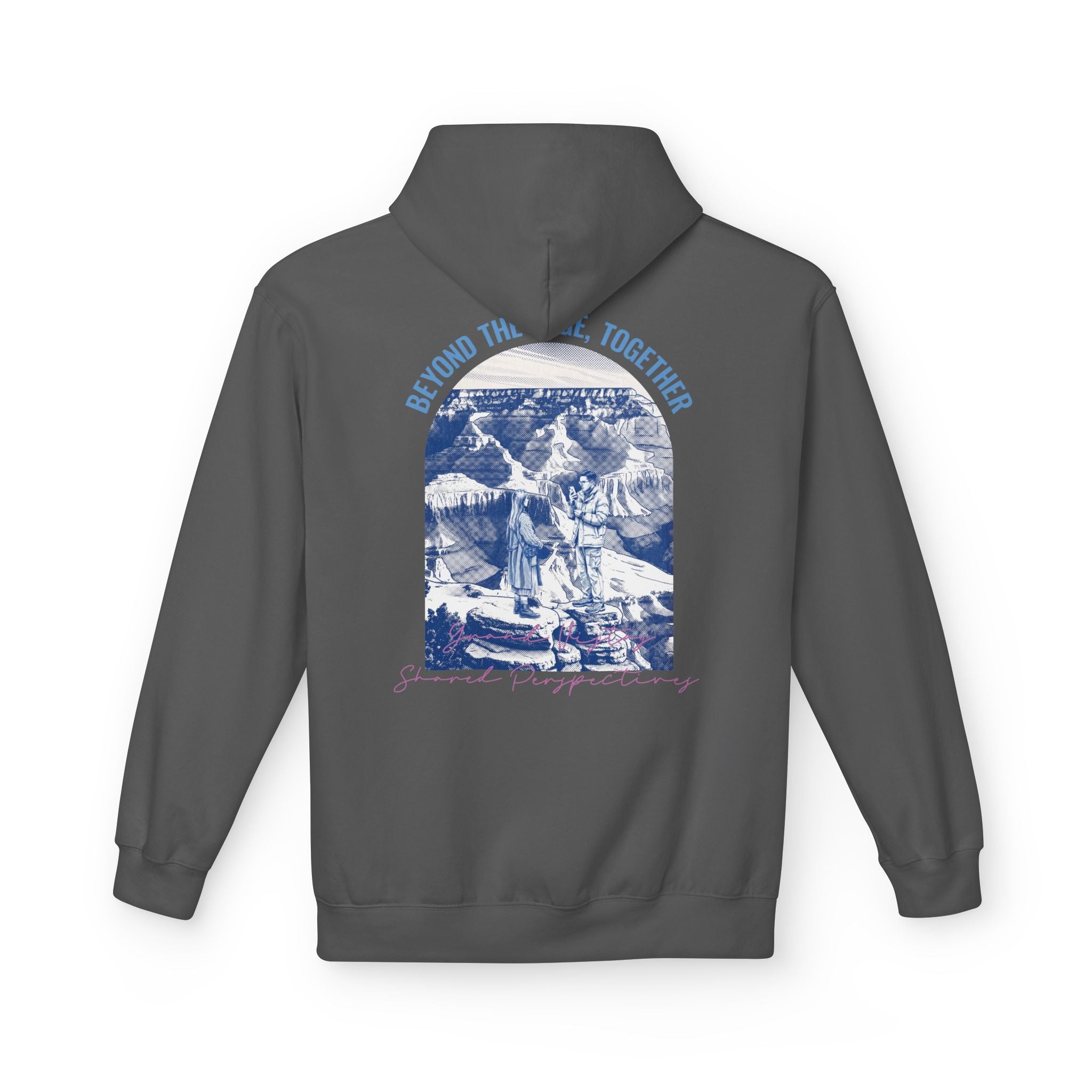 Beyond The Horizon Custom Travel Hoodie, Scenic Landmark Couple Gift