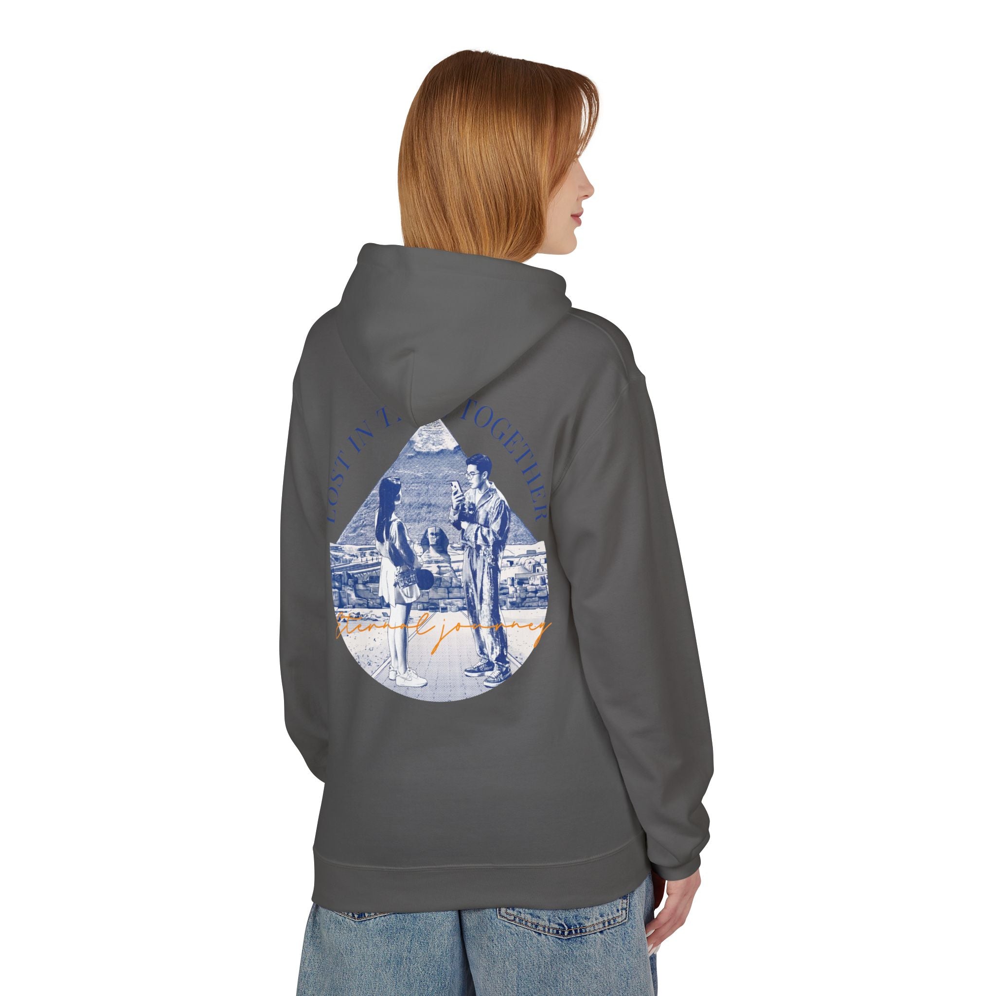 Vintage Travel Hoodie | Couple Landmark Graphic Sweatshirt