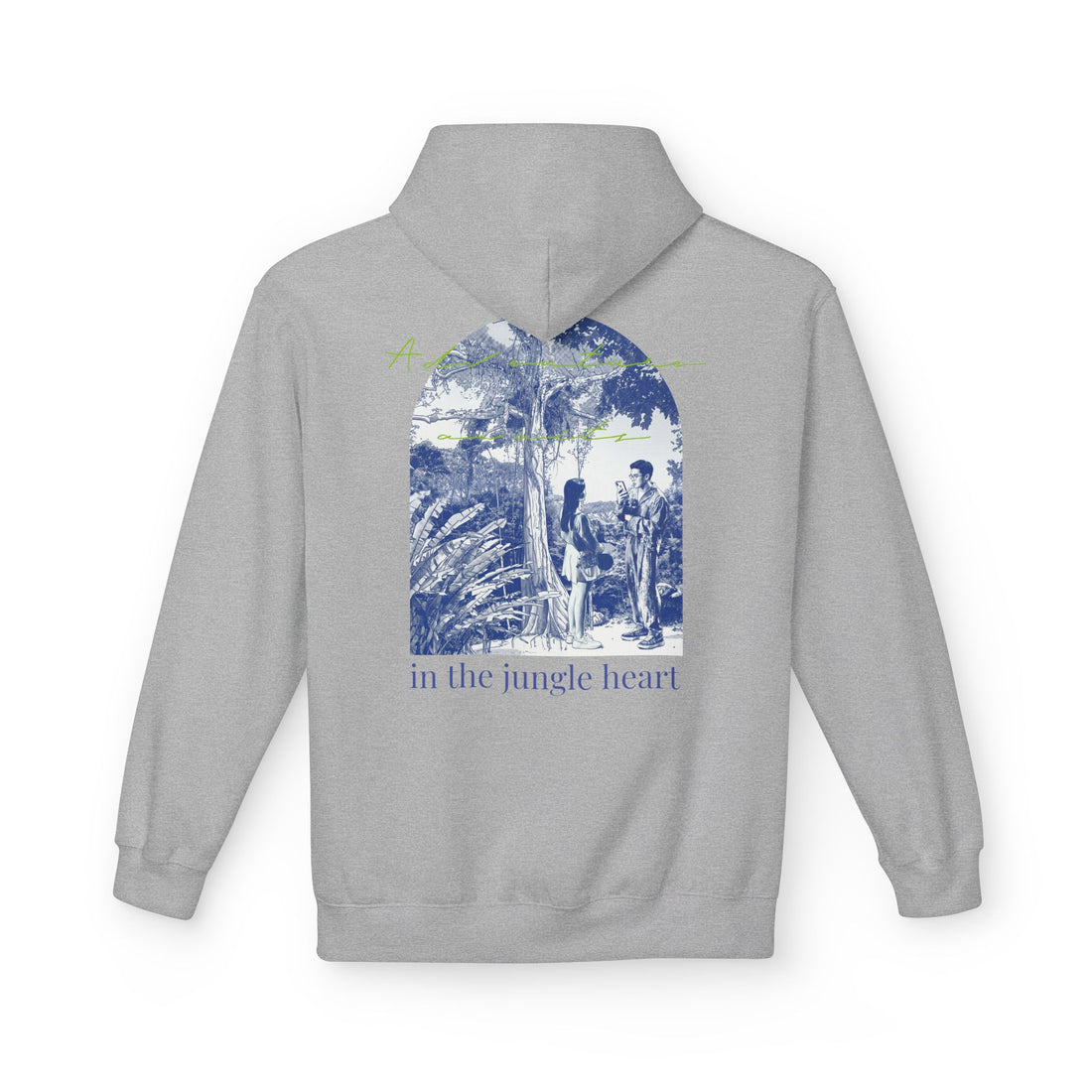 Jungle Adventure Hoodie – Vintage Tropical Travel Graphic Pullover Sweatshirt