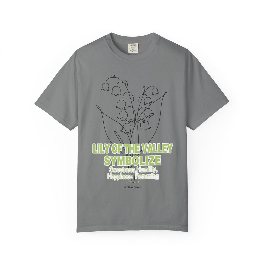Lily of the Valley Flower T-Shirt - Botanical Graphic Shirt for Flower Lovers