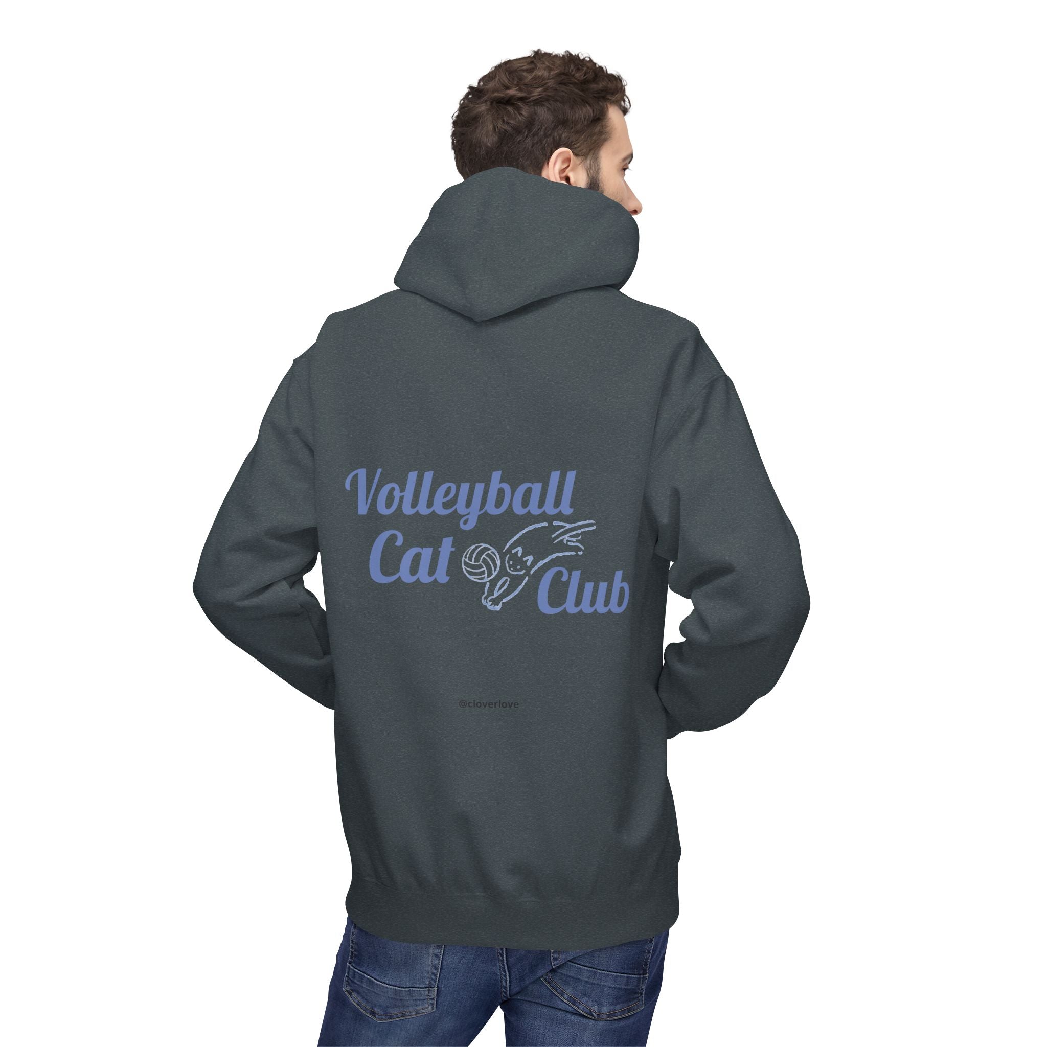 VC7, Catch the Echo Hoodie — Ocean Cat Adventure Graphic Hoodie