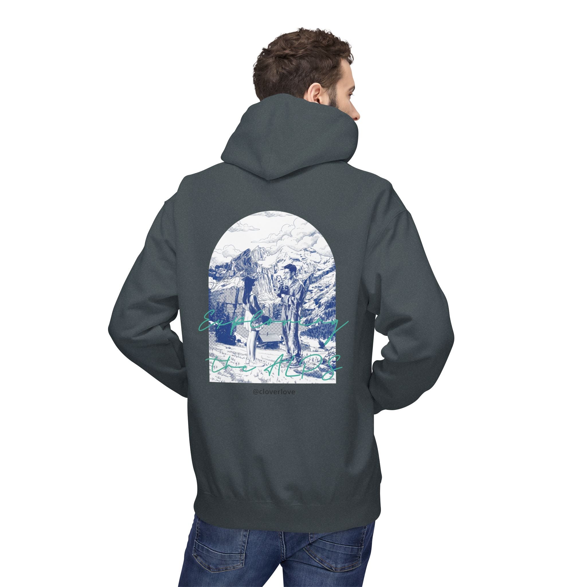 Mountain Travel Hoodie | Abenteuerlandschaft Grafik Pullover