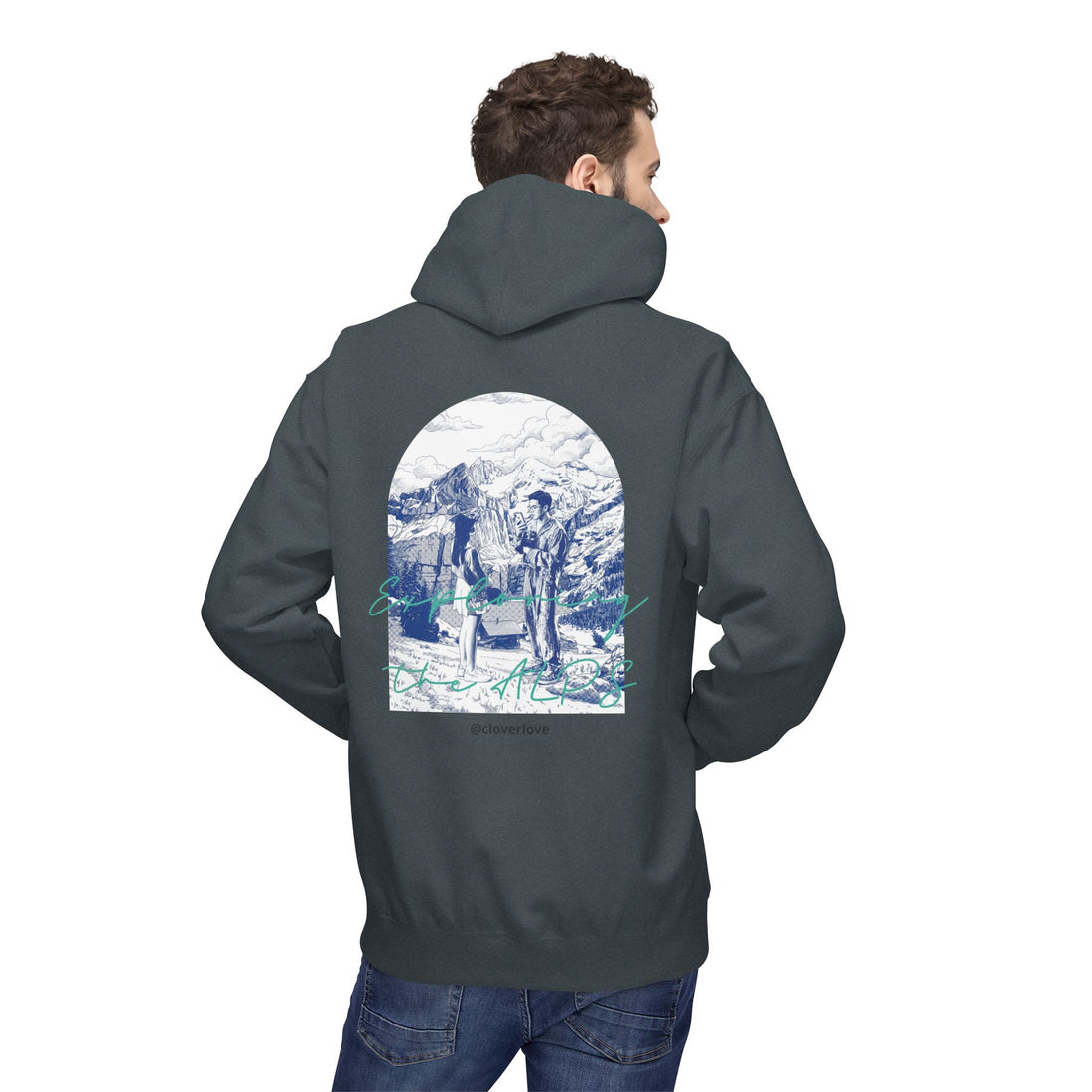 Mountain Travel Hoodie | Abenteuerlandschaft Grafik Pullover