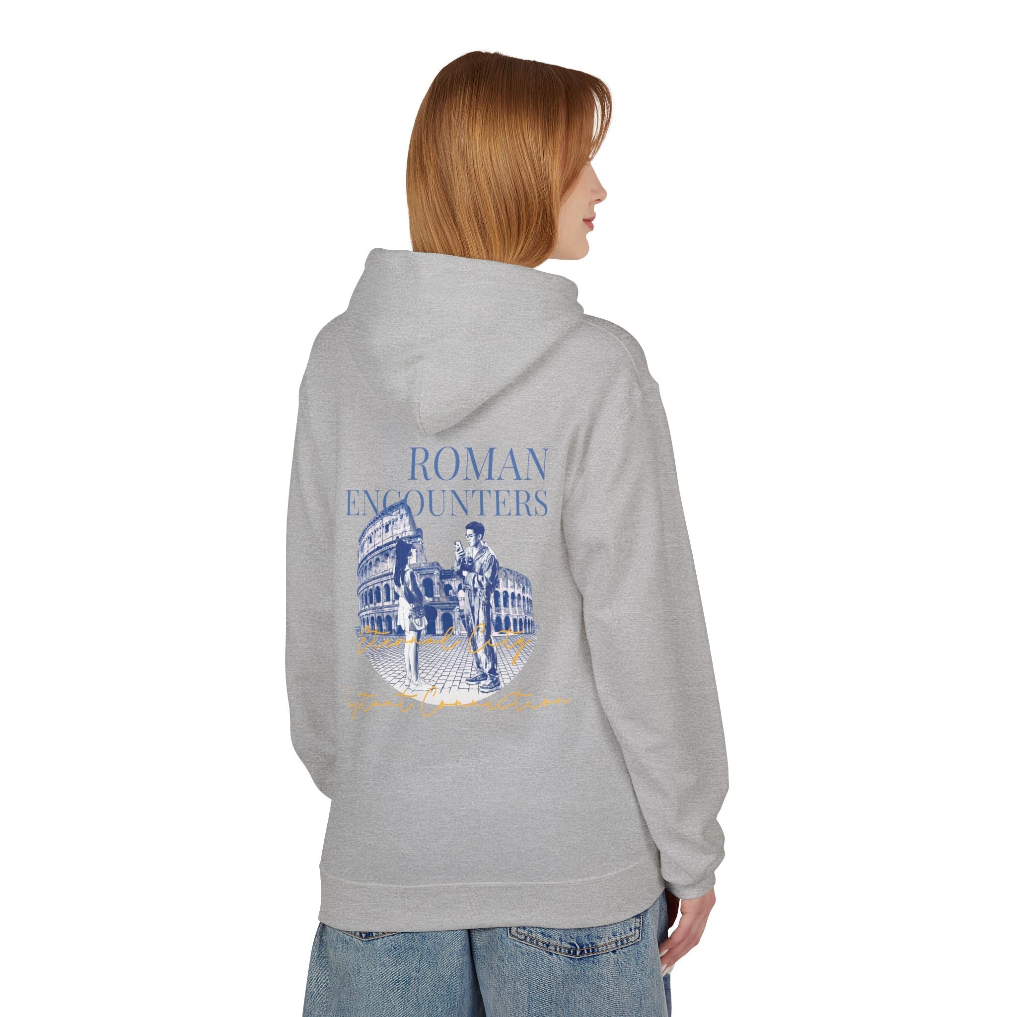 Roman Encounters Hoodie | Colosseum Travel Landmark Sweatshirt
