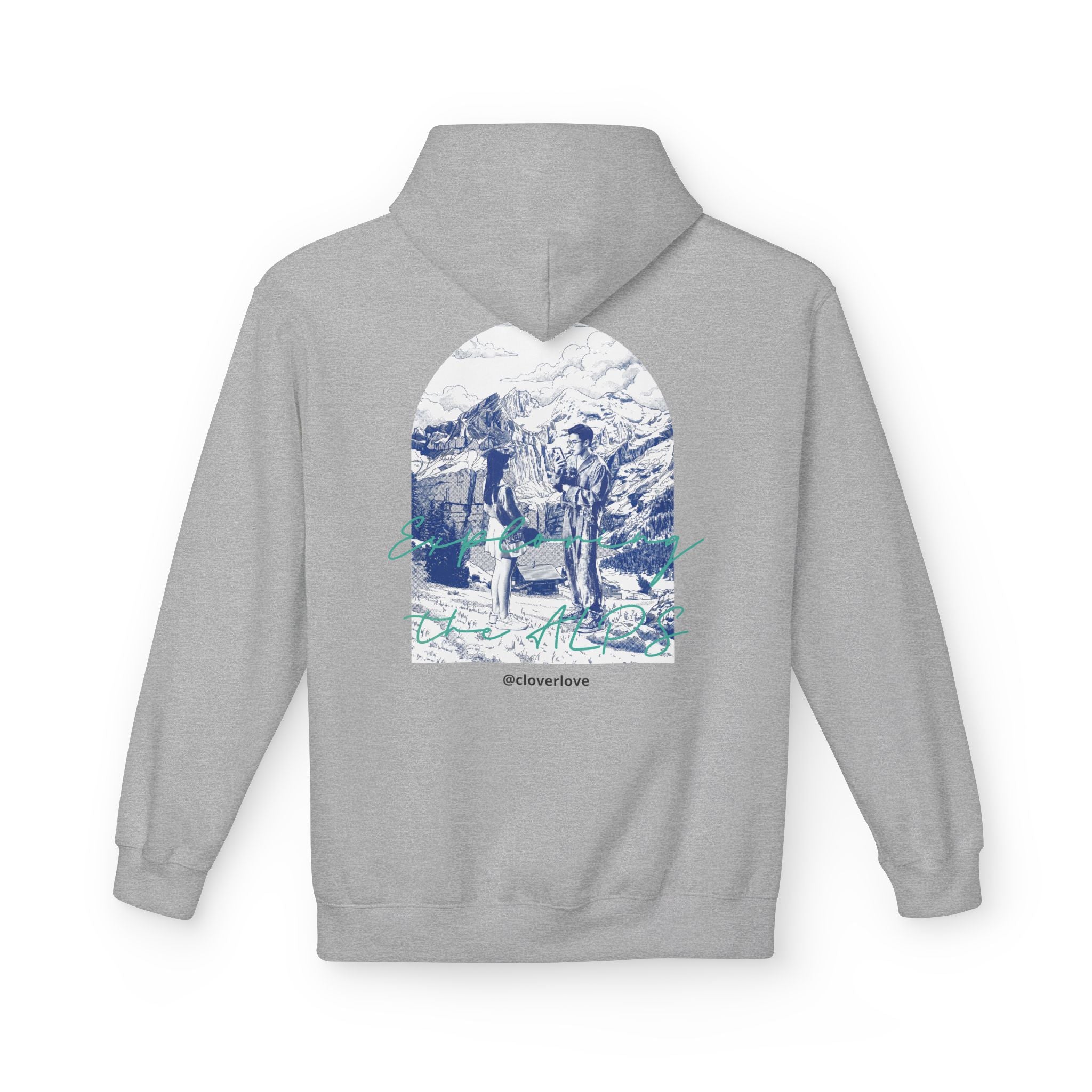 Mountain Travel Hoodie | Abenteuerlandschaft Grafik Pullover