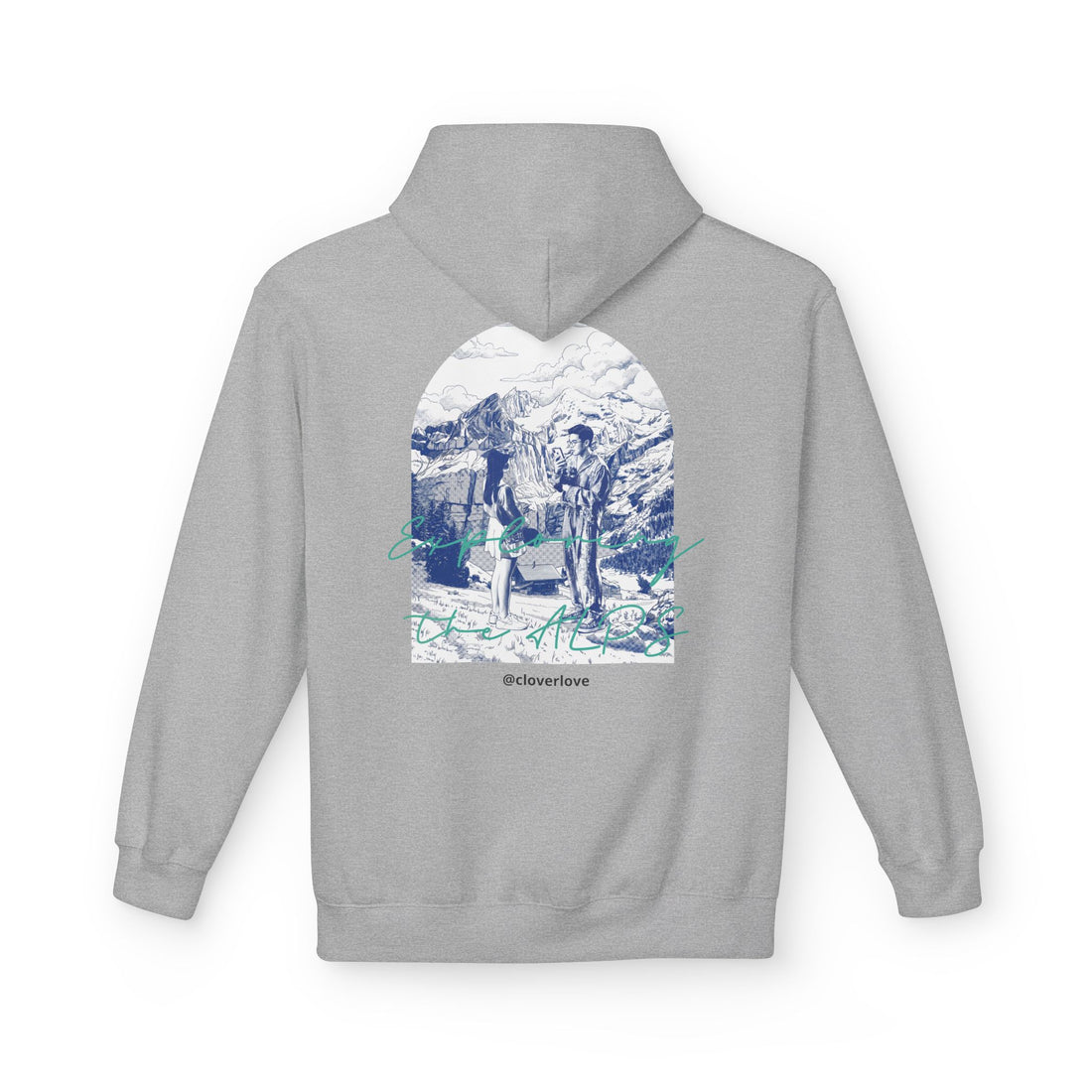 Mountain Travel Hoodie | Abenteuerlandschaft Grafik Pullover