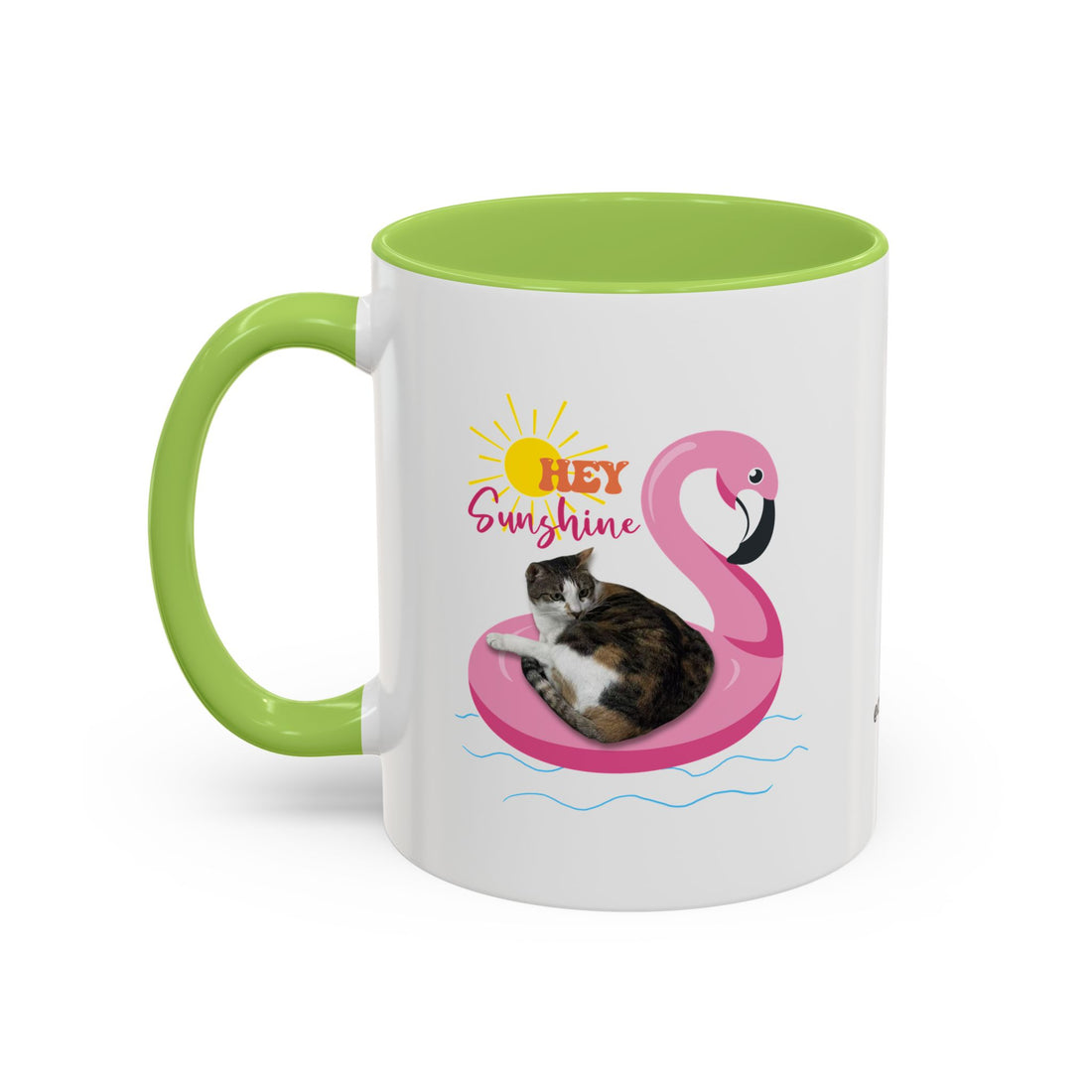 Cool Cat Summer Mug | Personalized Cat Photo Coffee Cup With Custom Text