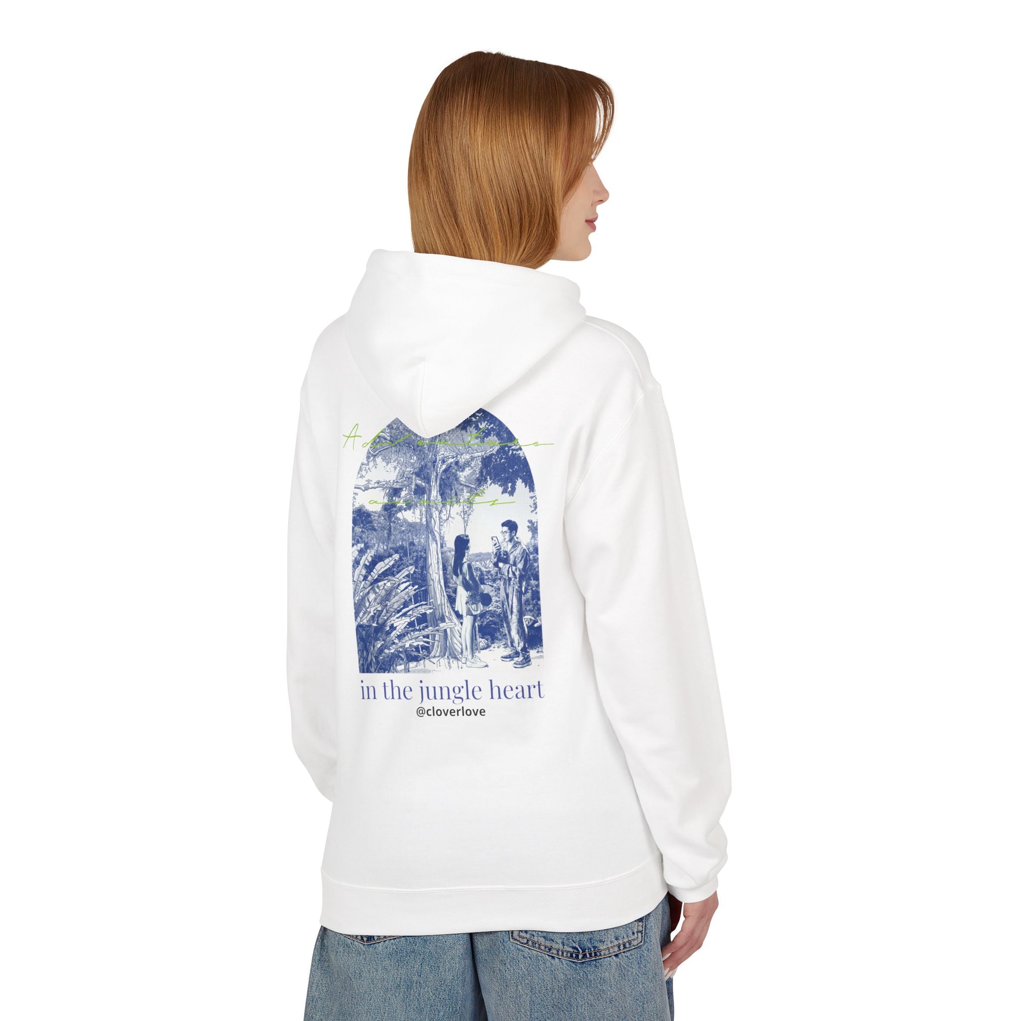 Dschungel-Abenteuer Hoodie – Vintage Tropical Travel Grafik Pullover Sweatshirt