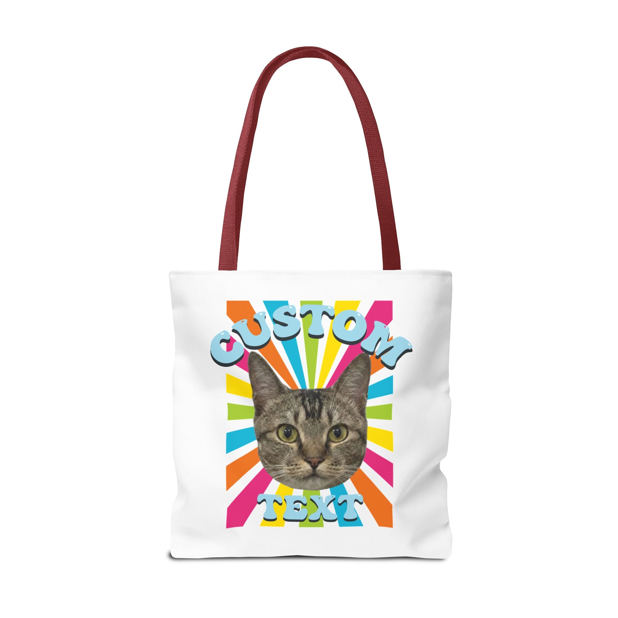 Custom Cat Tote Bag | Personalized Pet Photo Canvas Bag