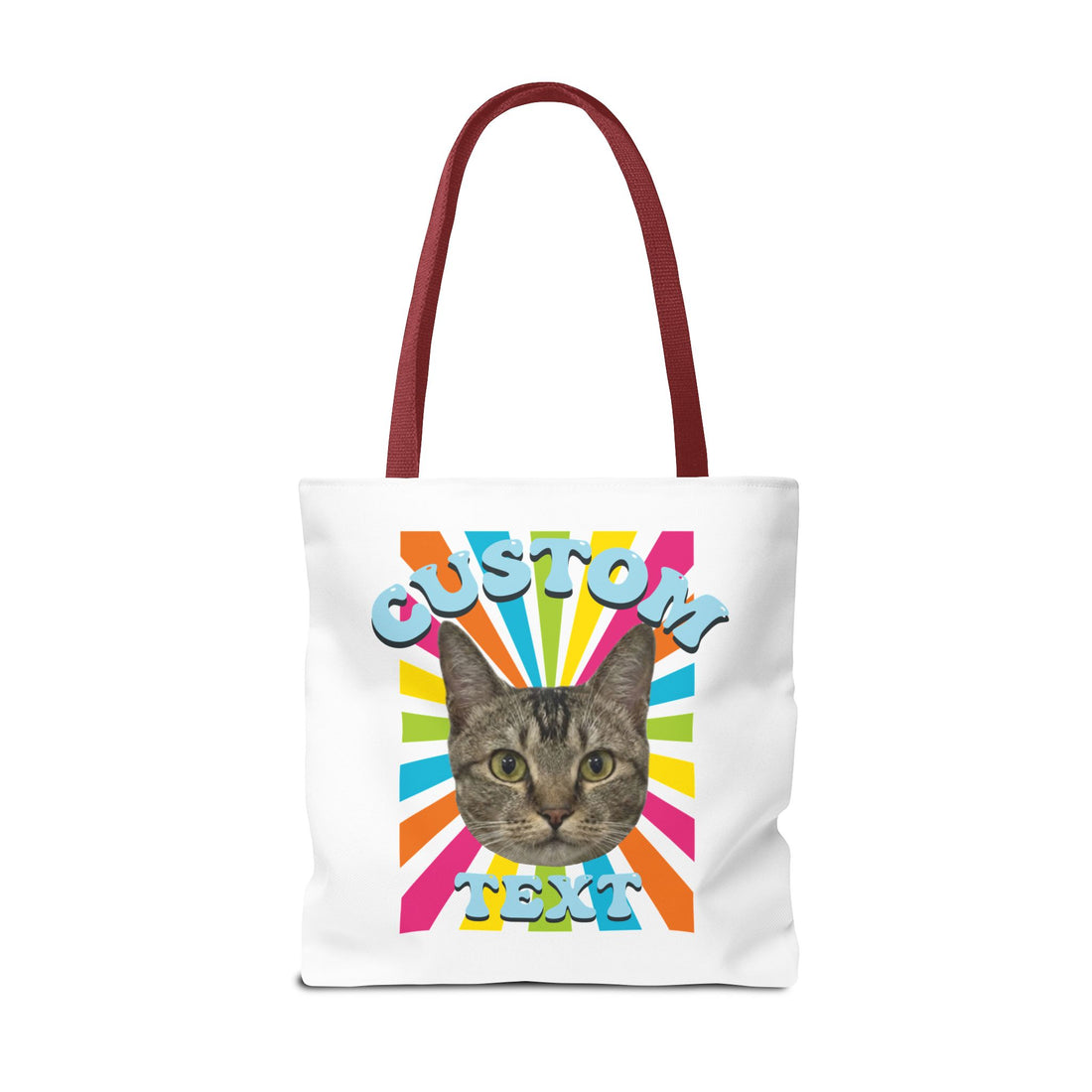 Custom Cat Tote Bag | Personalized Pet Photo Canvas Bag
