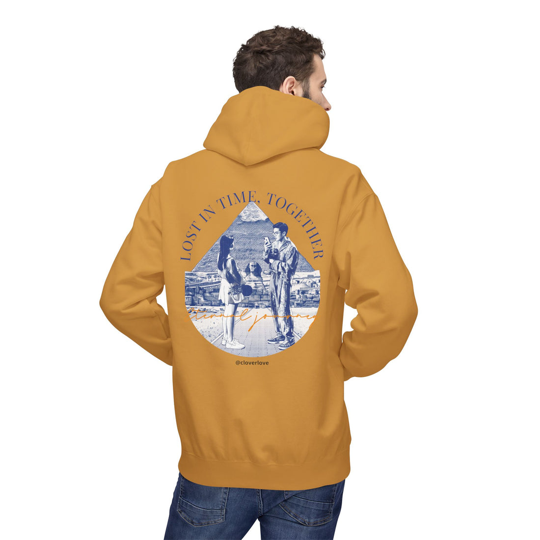 Vintage Reise Hoodie | Pärchen Wahrzeichen Grafik Sweatshirt