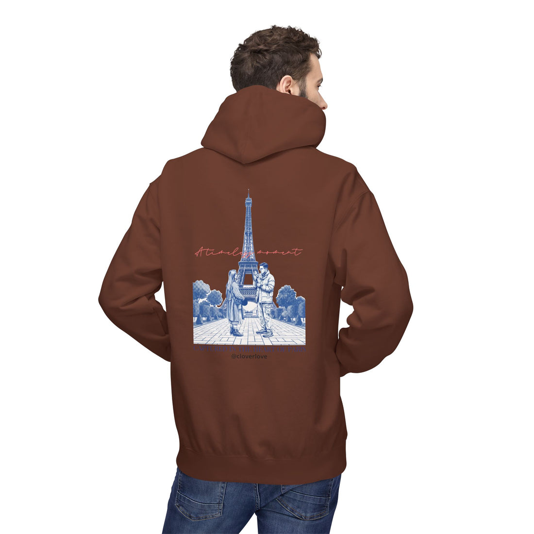 Paris Eiffelturm Hoodie | Romantisches Reise-Grafik-Sweatshirt