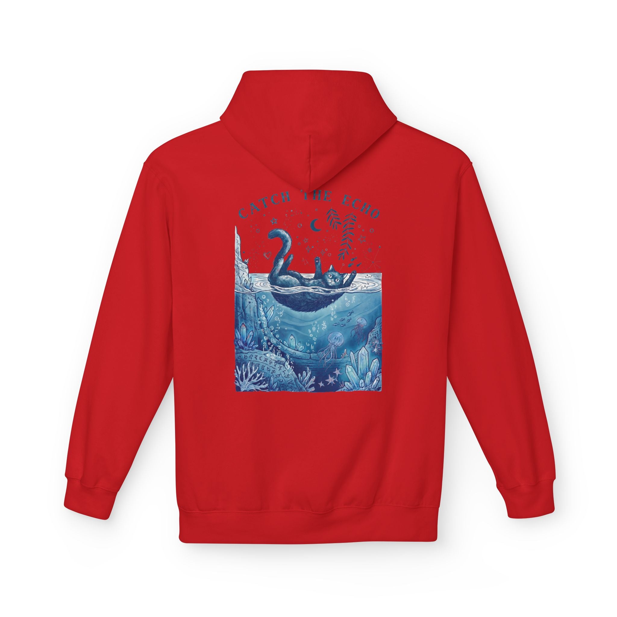 Cat Ocean Adventure Hoodie | Vintage Underwater Graphic Sweatshirt