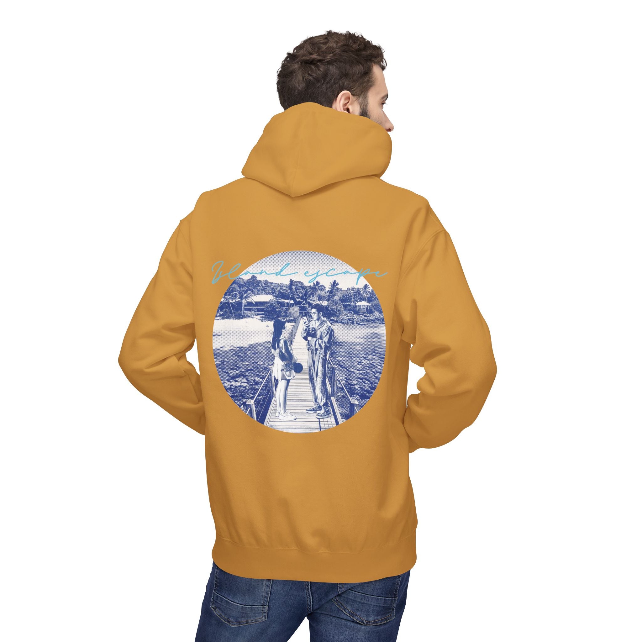 Tropical Vacation Hoodie | Romantic Beach Travel Graphic Sweatshirt