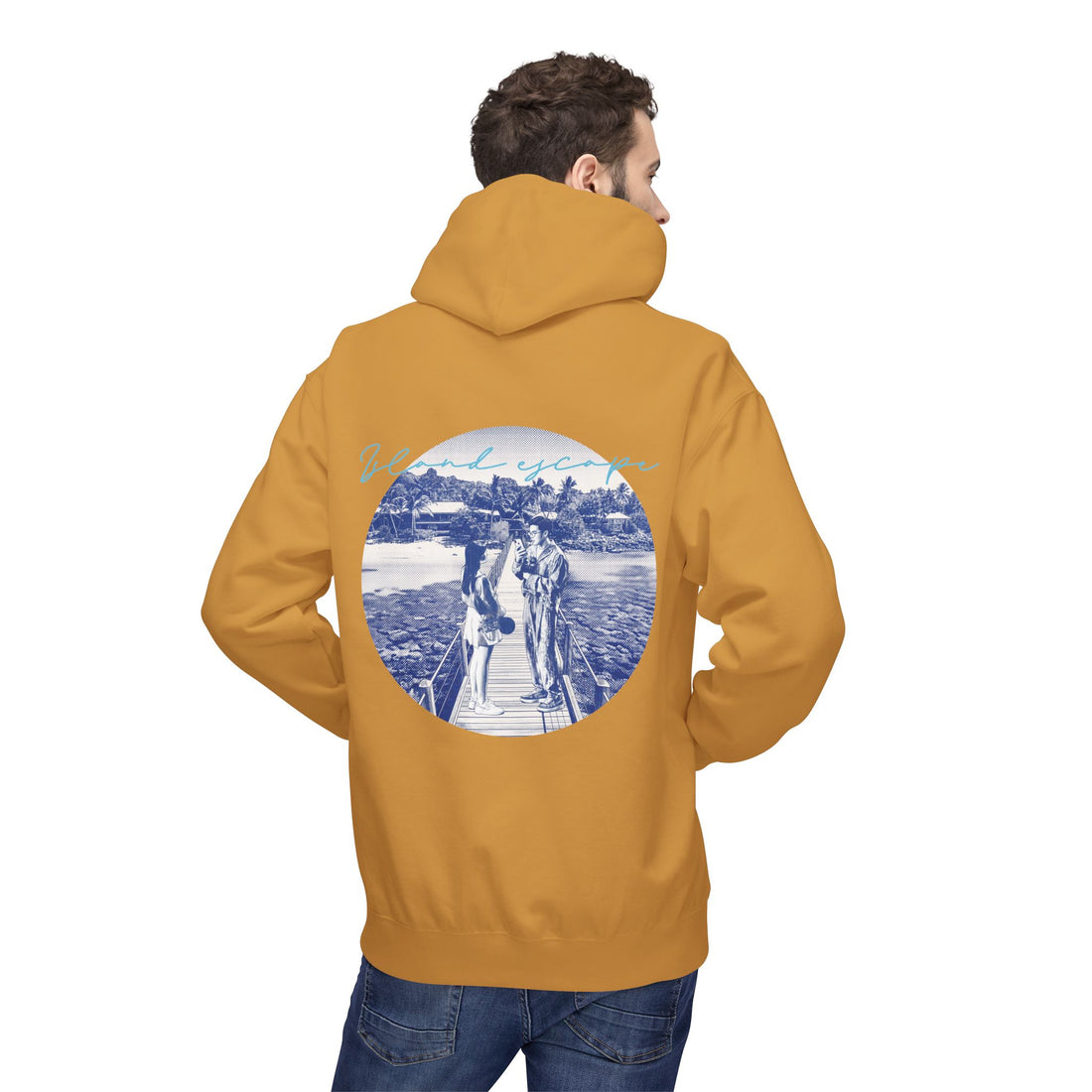 Tropical Vacation Hoodie | Romantic Beach Travel Graphic Sweatshirt