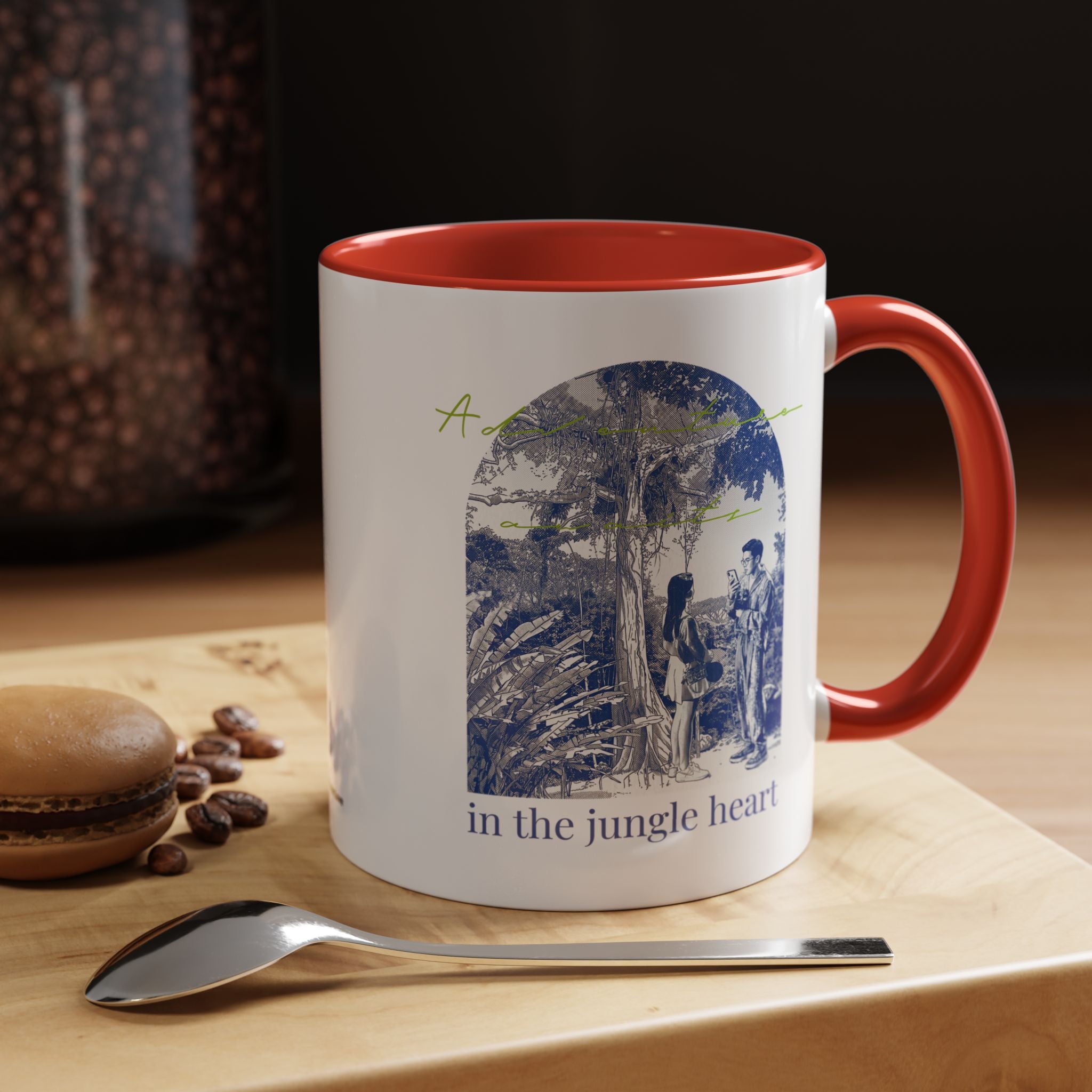 Jungle Adventure Travel Mug - Tropical Nature Coffee Cup for Explorers